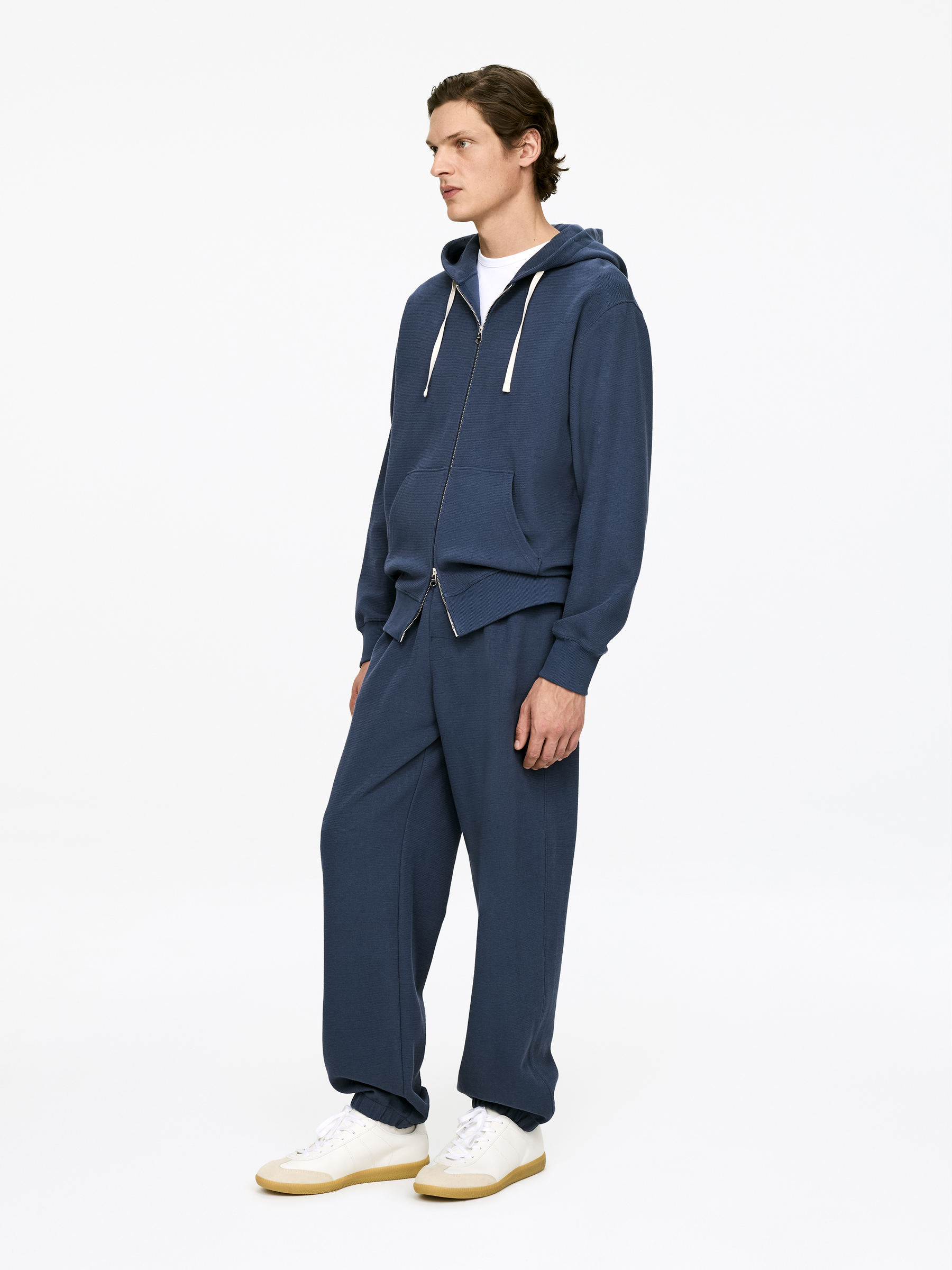 Zip Hoodie - Dark Blue - Regular fit - Men - StillMedia/Lookbook - 4