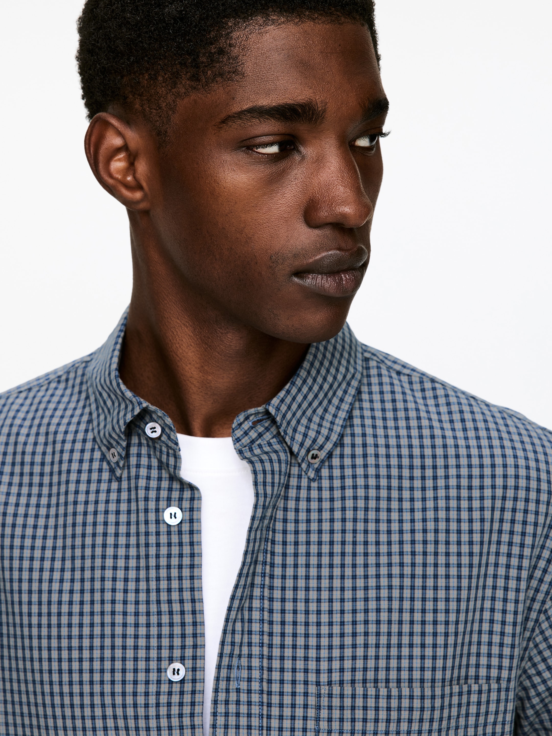 Größeres Bild ansehen: Lockeres Baumwollhemd - Taubenblau - Men | H&M DE 4