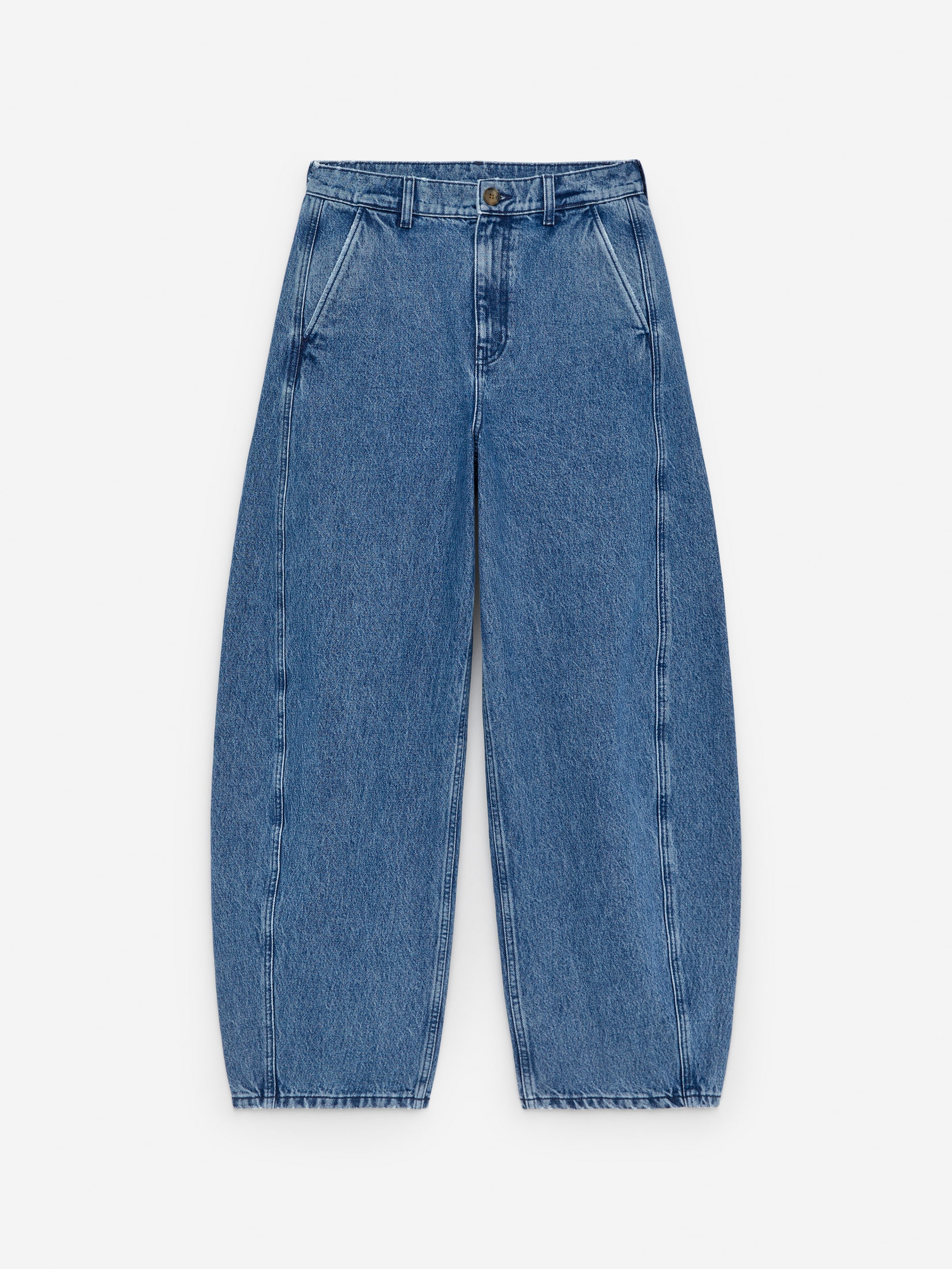 Visa större bild: Avsmalnande jeans - Blå - DAM | H&M SE 1