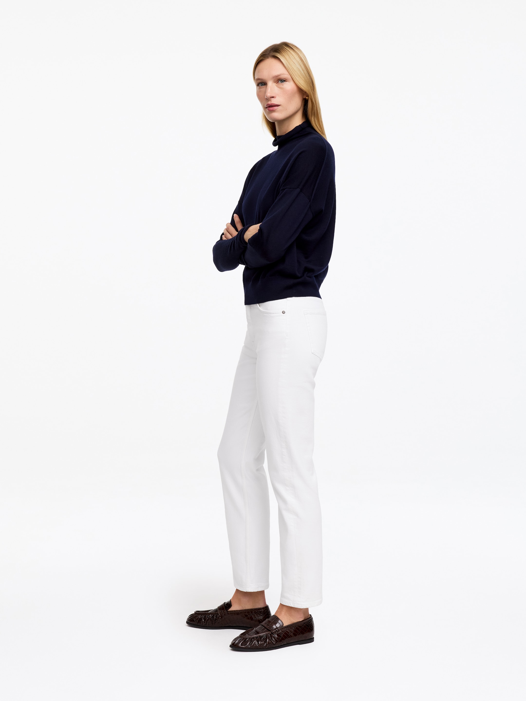JADE CROPPED Slim Jeans - Off White - Slim fit - women - StillMedia/Lookbook - 4