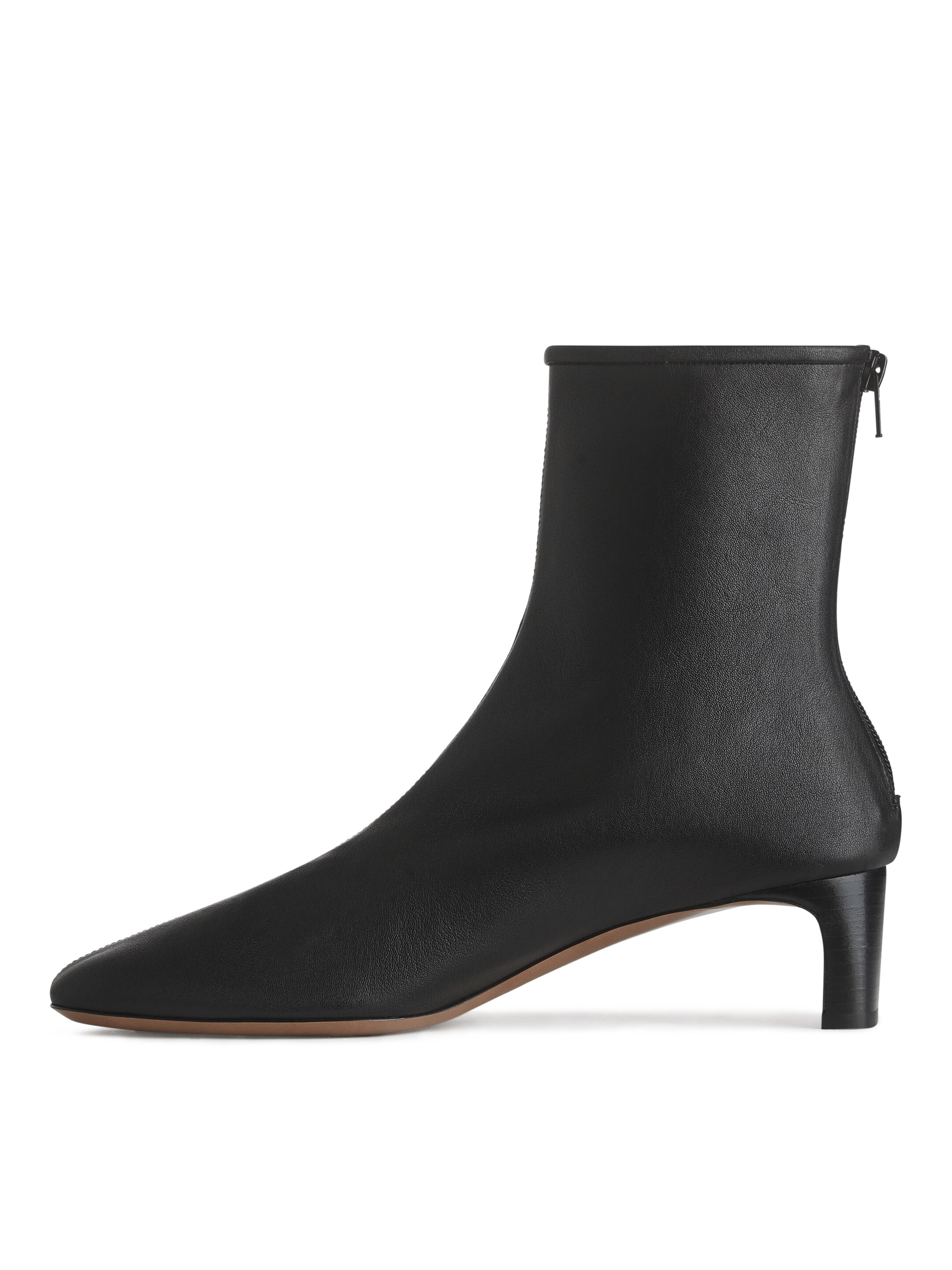 Stretch-Leather Sock Boots - Black - Women - StillMedia/DescriptiveStillLife - 4