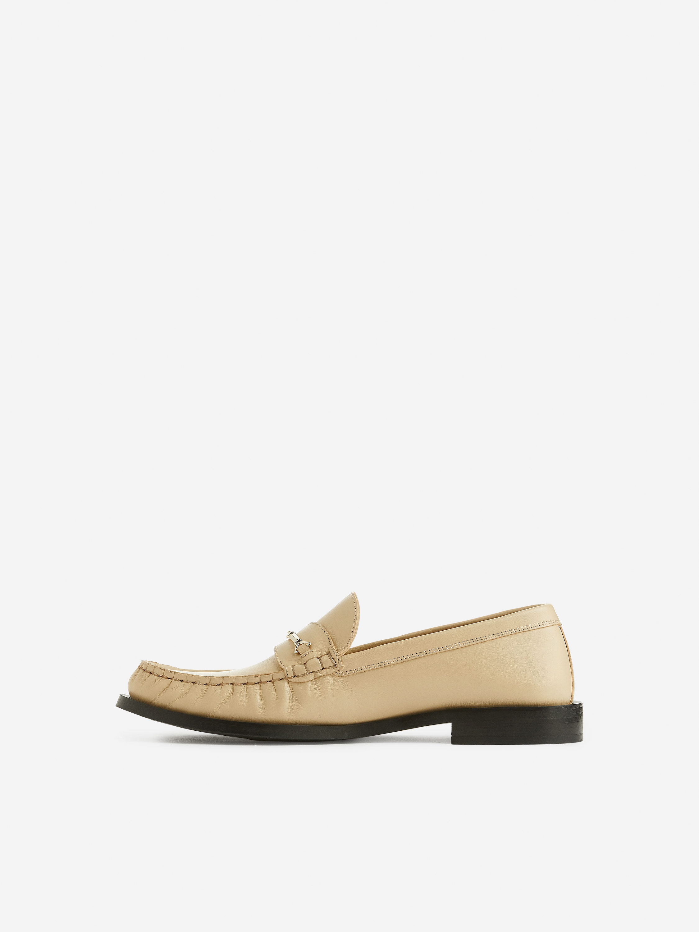 Leather Loafers - Beige - Women - StillMedia/DescriptiveStillLife - 3
