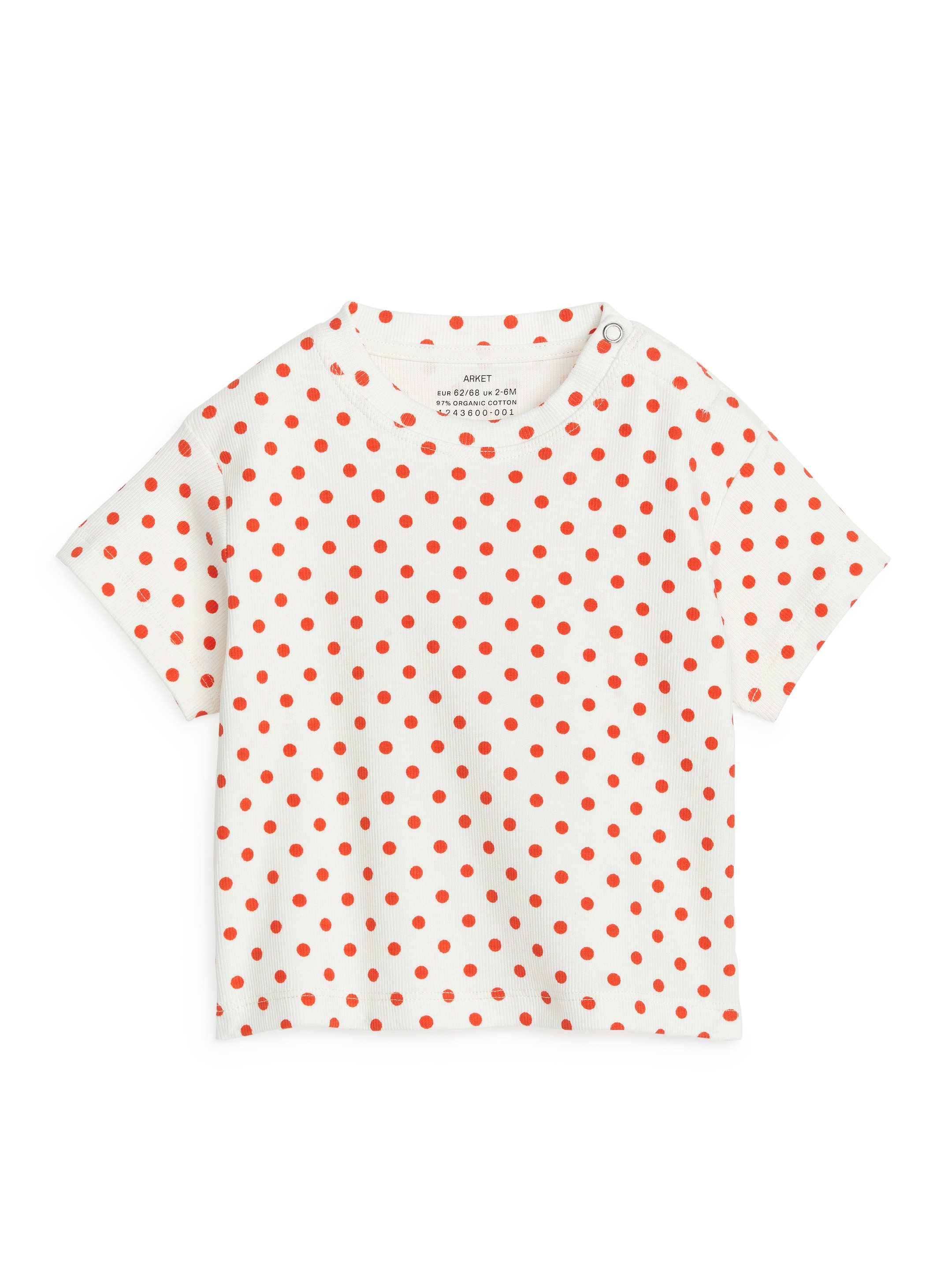 Grösseres Bild ansehen: Geripptes T-Shirt - Weiß/Rot - KINDER | H&M CH 1