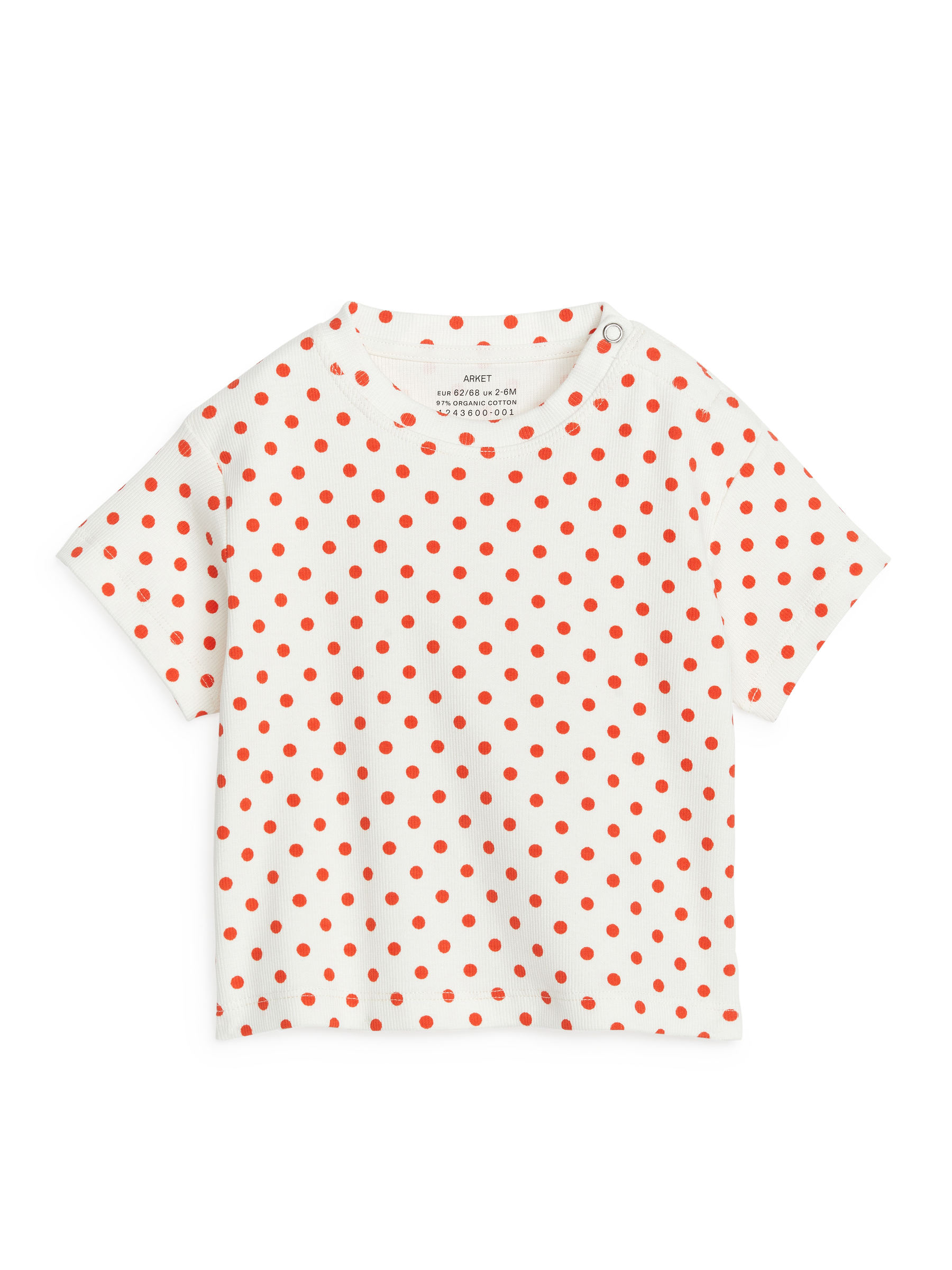 Ribbed T-Shirt - White/Red - Regular fit - Children - StillMedia/DescriptiveStillLife - 3