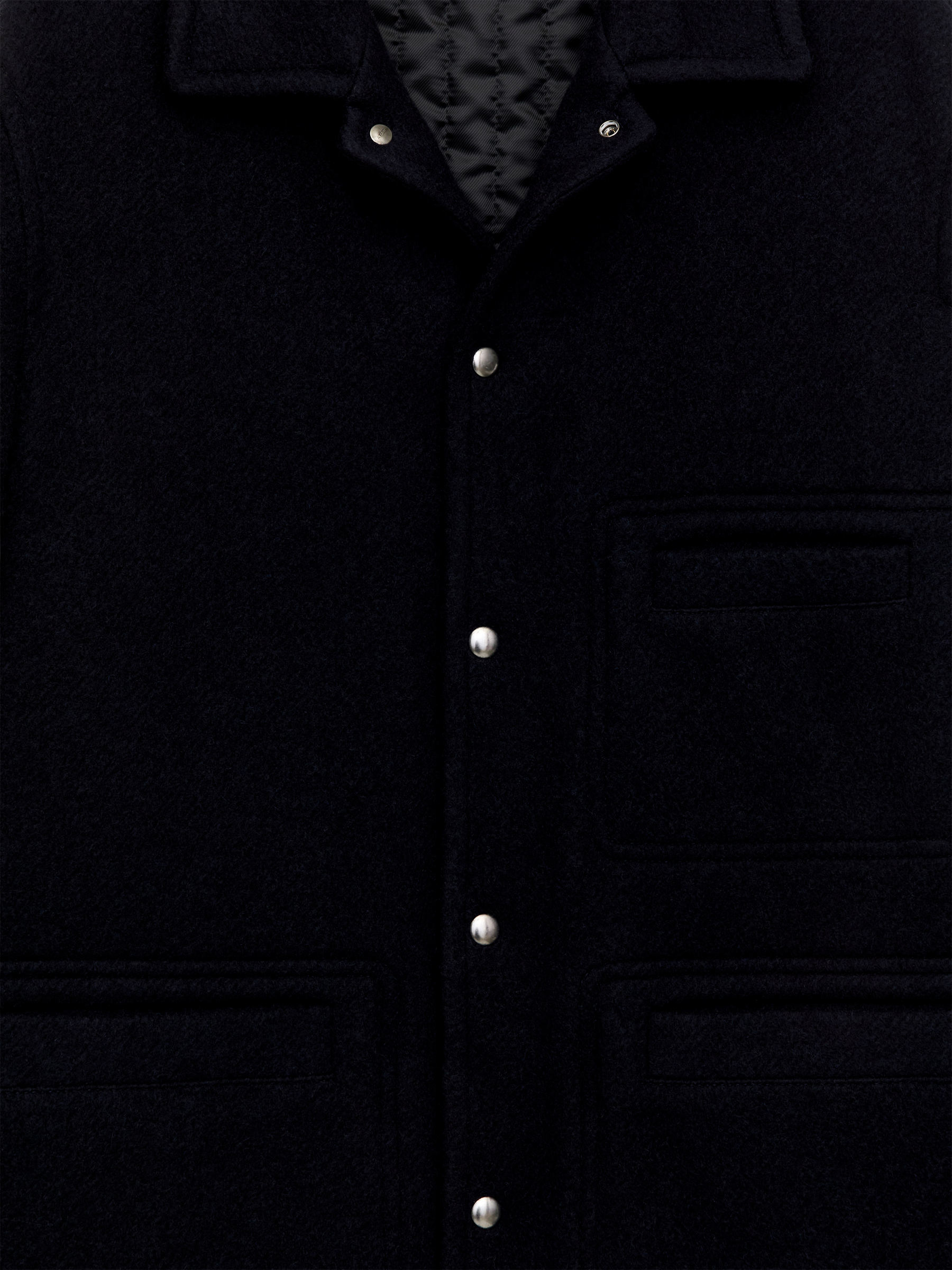 Wool Blend Jacket - Dark Blue - Regular fit - Men - StillMedia/DescriptiveDetail - 1