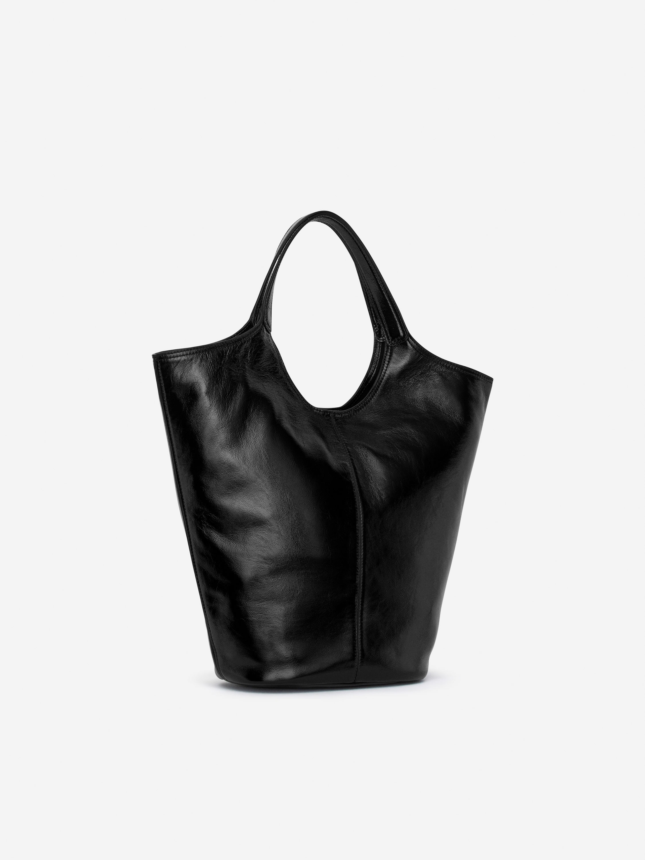 Patent Leather Tote Bag - Black - Women - StillMedia/DescriptiveStillLife - 3