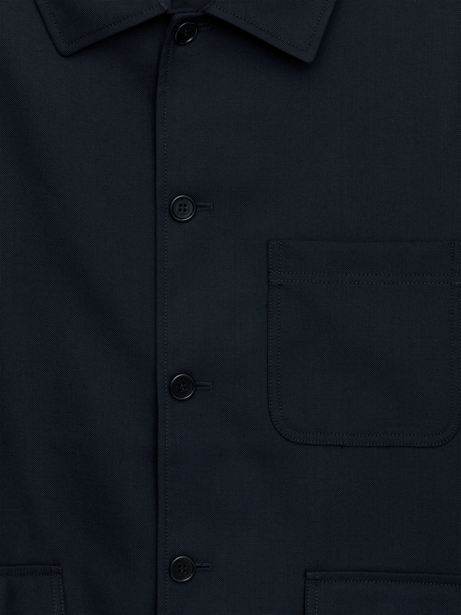 Wool-Blend Hopsack Jacket - Dark Blue - Regular fit - Men - StillMedia/DescriptiveDetail - 1