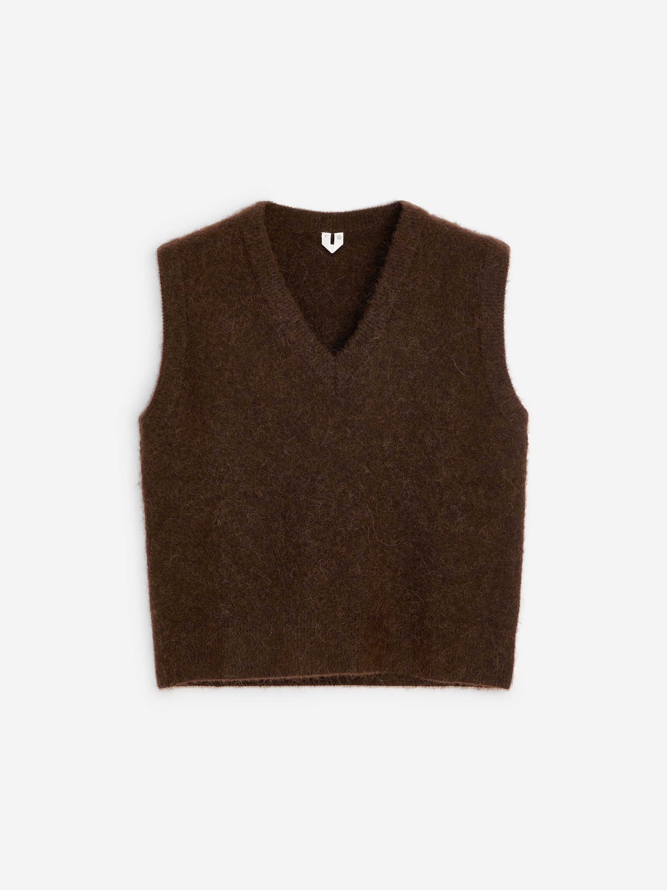 Alpaca-Wool Blend Vest - Marrón oscuro - Corte estándar - women - StillMedia/DescriptiveStillLife - 1