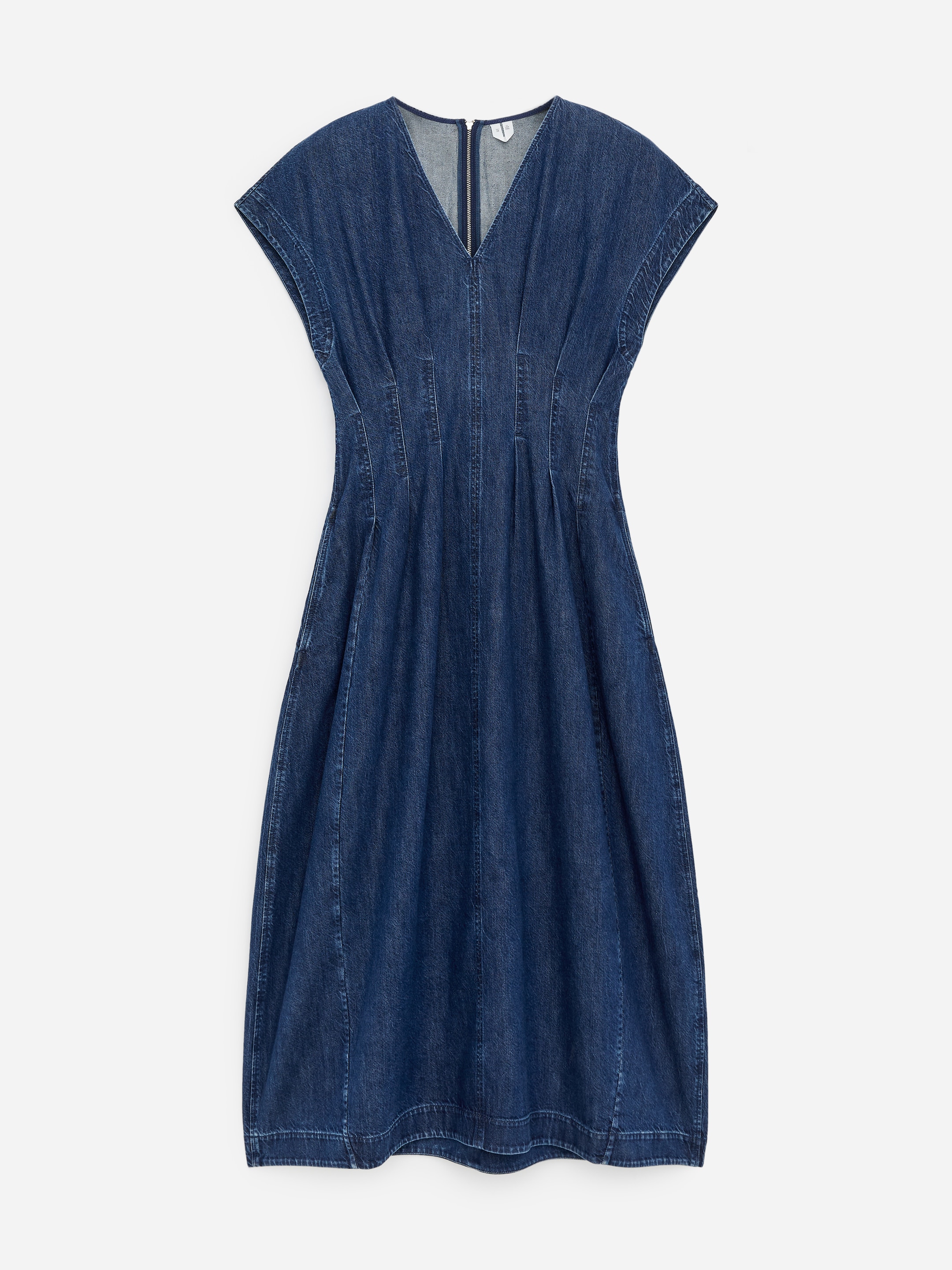 Denimkleid mit Falten - Blau - Regular Fit - Damen - StillMedia/DescriptiveStillLife - 1