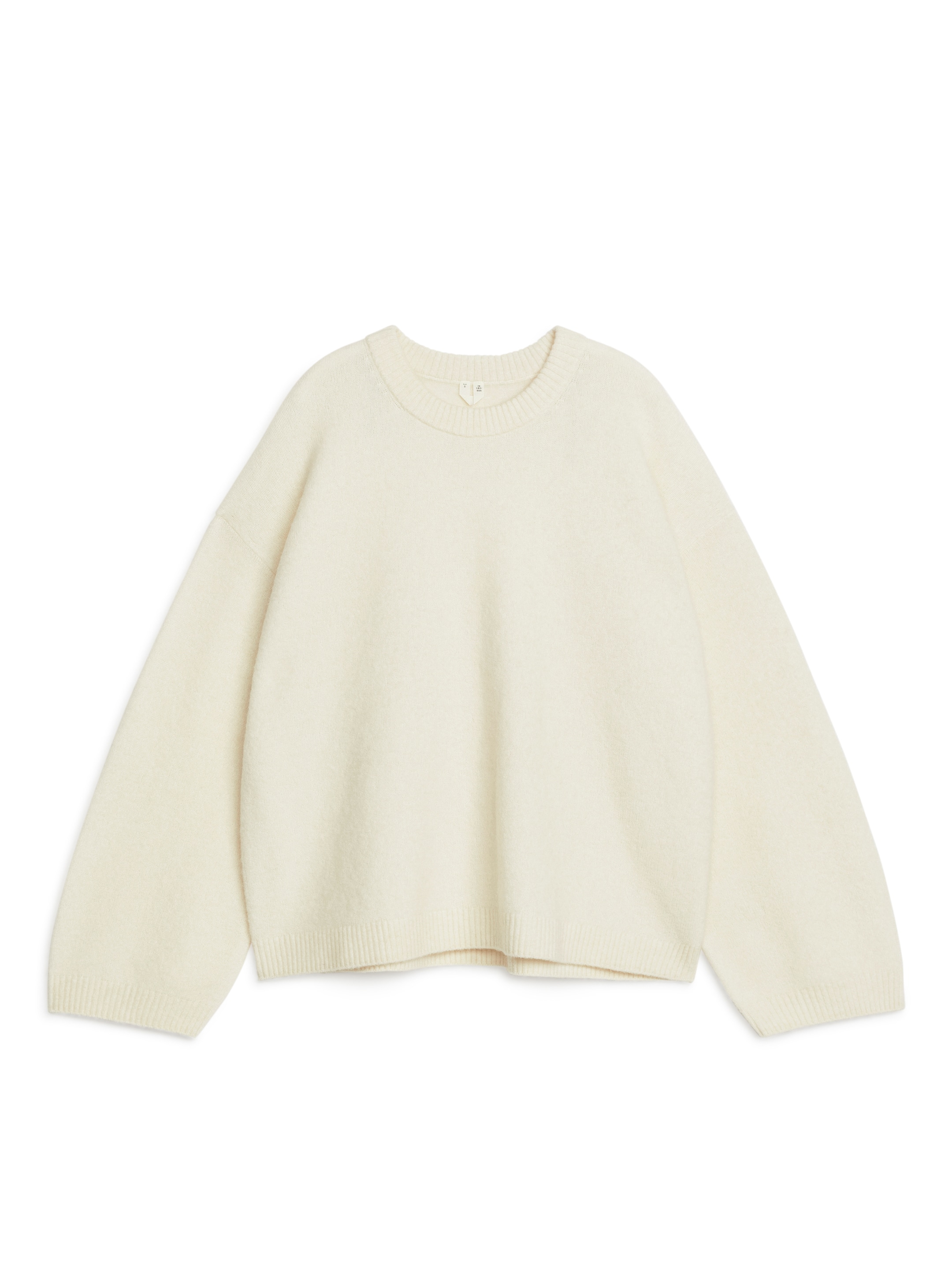 Alpaca-Wool Blend Jumper - Off-White - Loose fit - Women - StillMedia/DescriptiveStillLife - 1