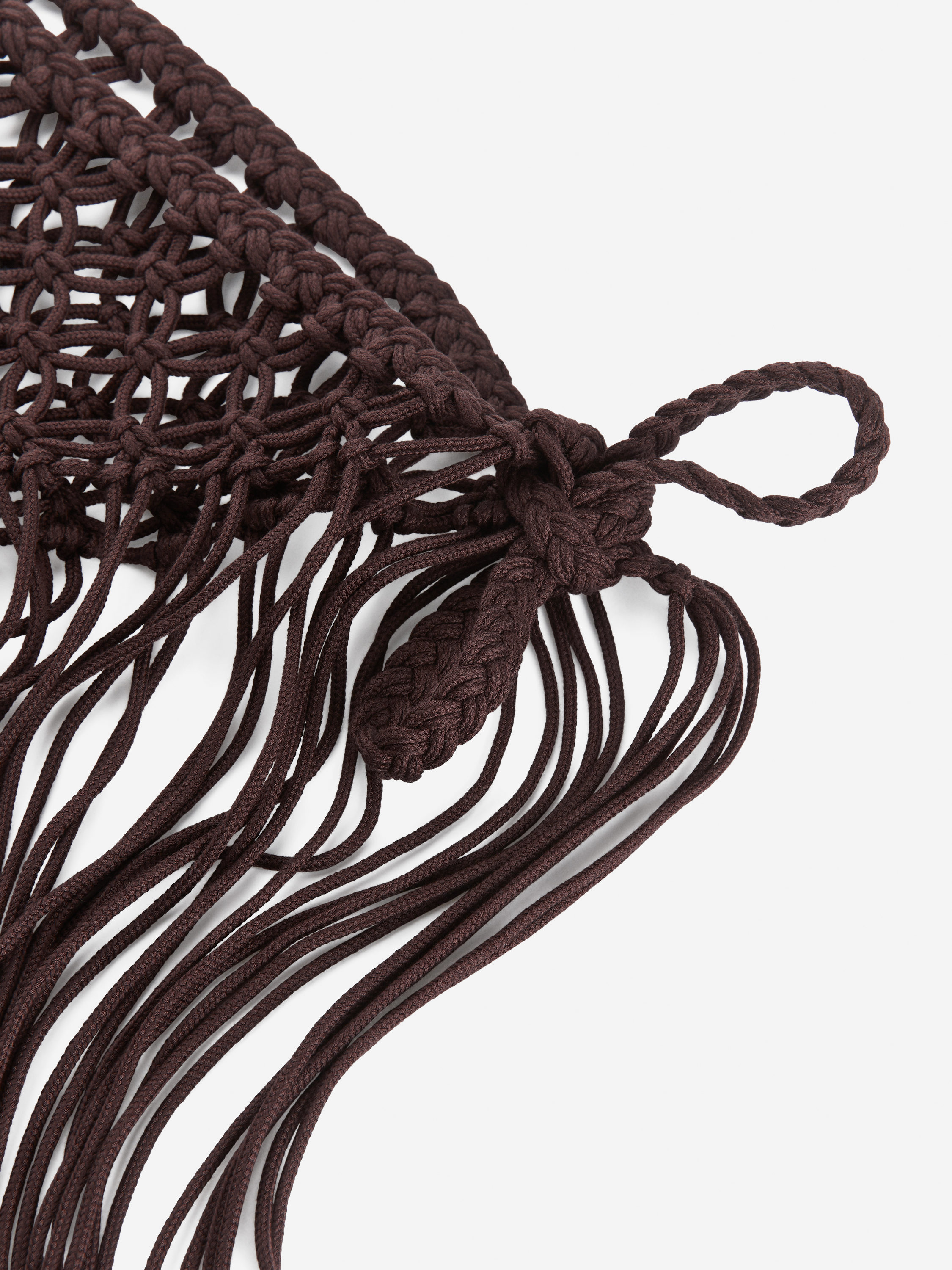 Macramé Beach Sarong - Dark Brown - Women - StillMedia/DescriptiveDetail - 2