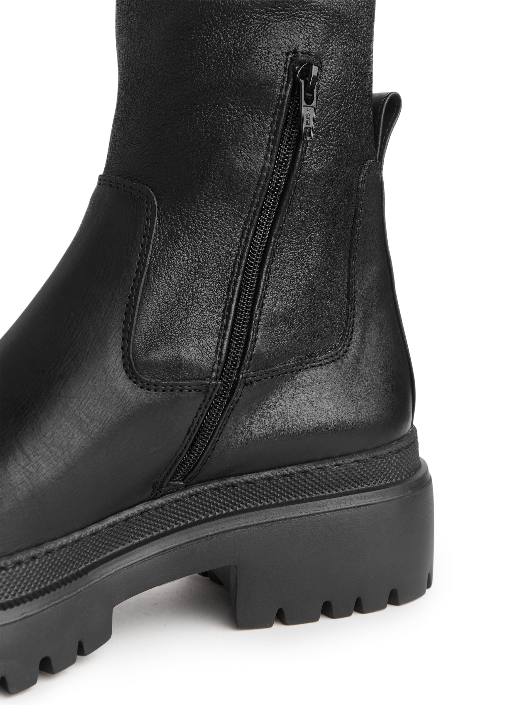 Klobige Overknee-Stiefel - Schwarz - Damen - StillMedia/DescriptiveDetail - 5