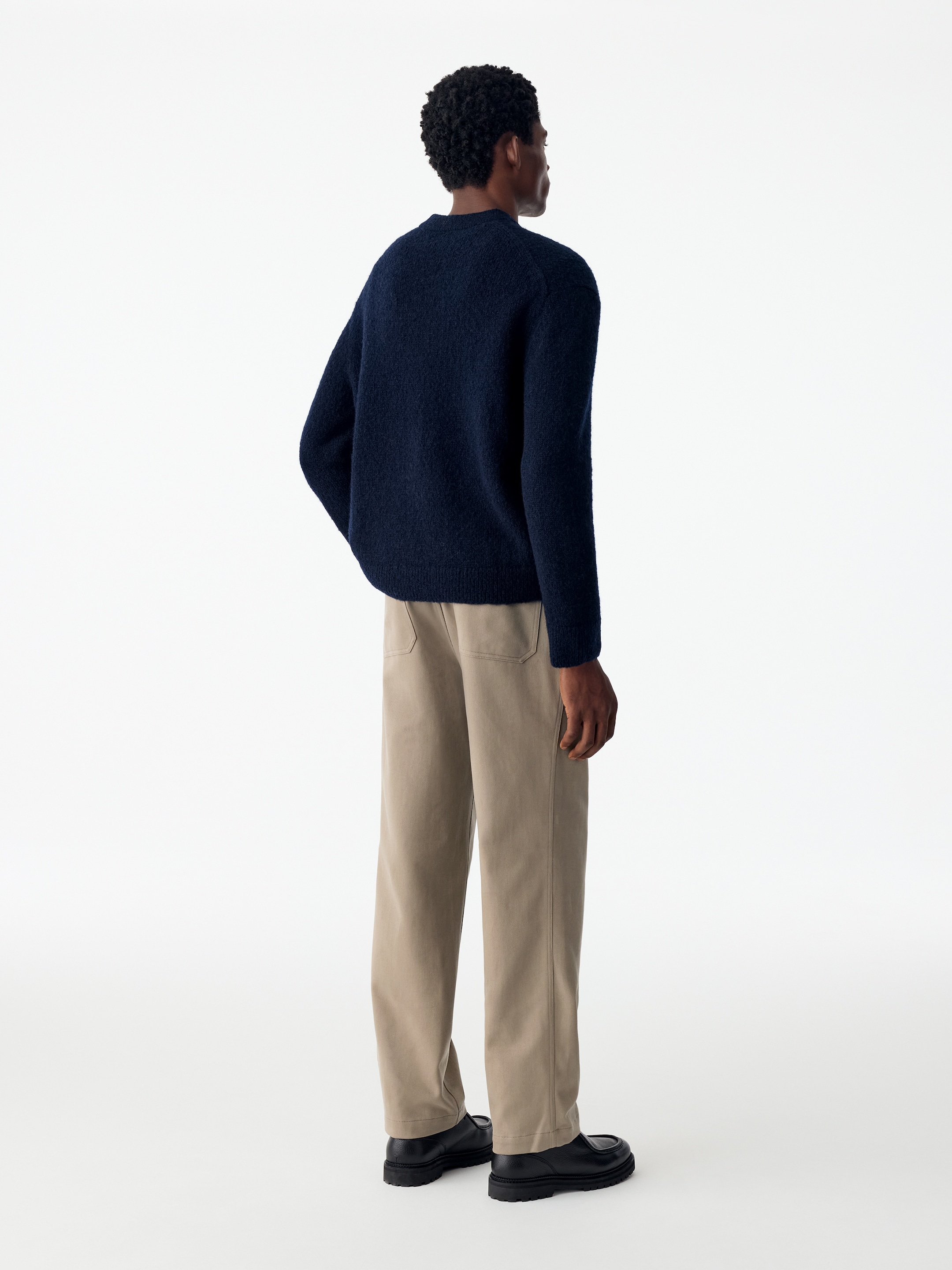 Relaxed Cotton Lyocell Trousers - Mole - Relaxed fit - men - StillMedia/Lookbook - 3