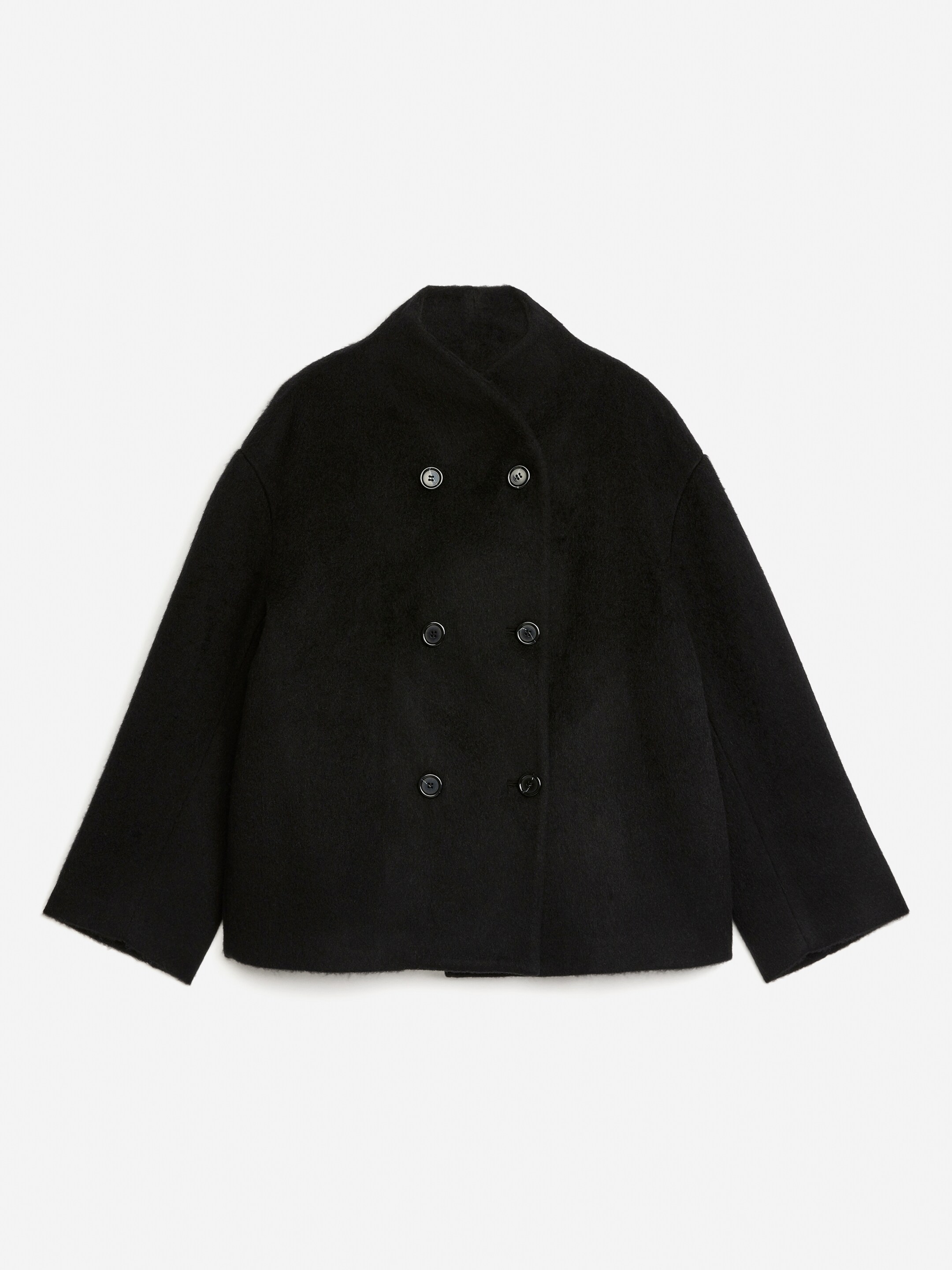 Größeres Bild anzeigen: Gebürstete Wolljacke - Schwarz - Ladies | H&M AT 1