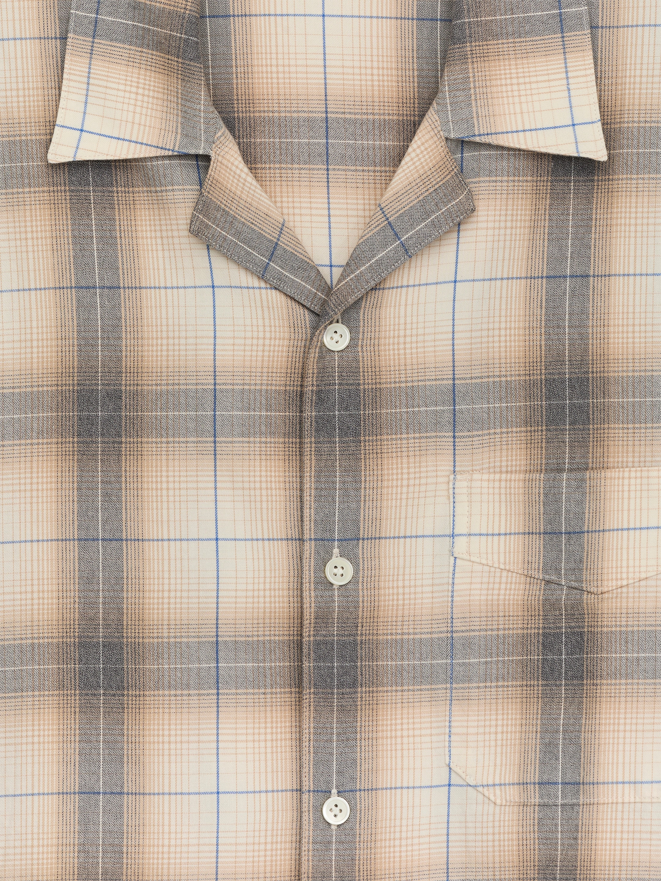 Camicia del pigiama in flanella - Beige/Motivo a quadri - Loose fit - Men - StillMedia/DescriptiveDetail - 2