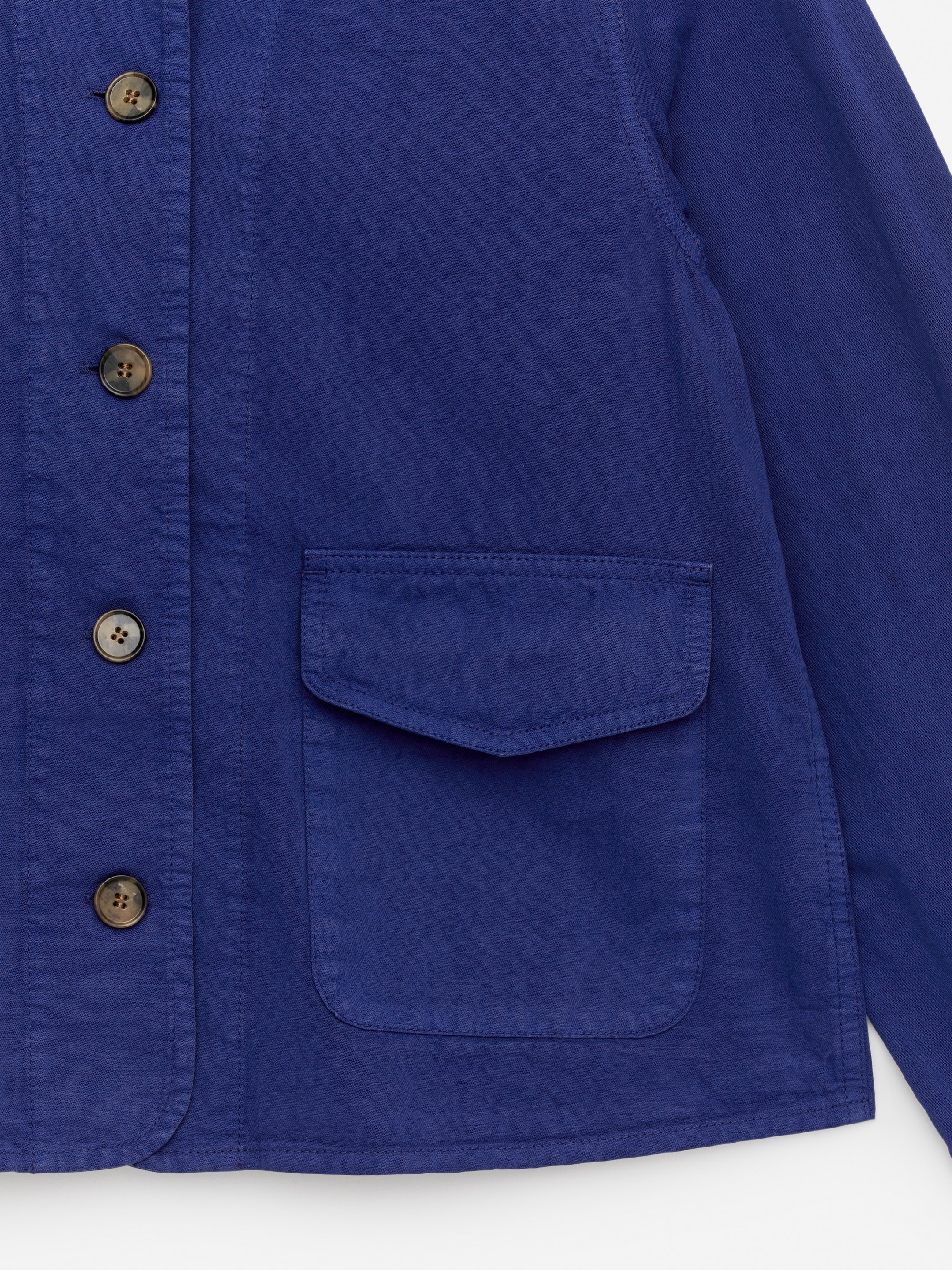 Grösseres Bild ansehen: Overshirt aus Baumwolle und Leinen - Blau - DAMEN | H&M CH 6