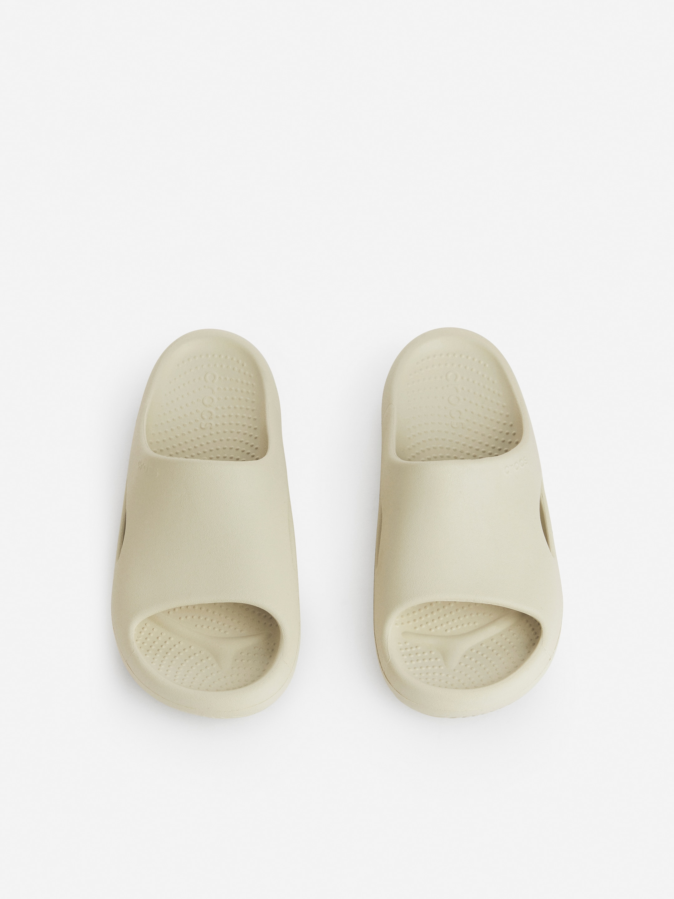 Crocs Mellow Recovery Slides - Beige - Women - StillMedia/DescriptiveStillLife - 3