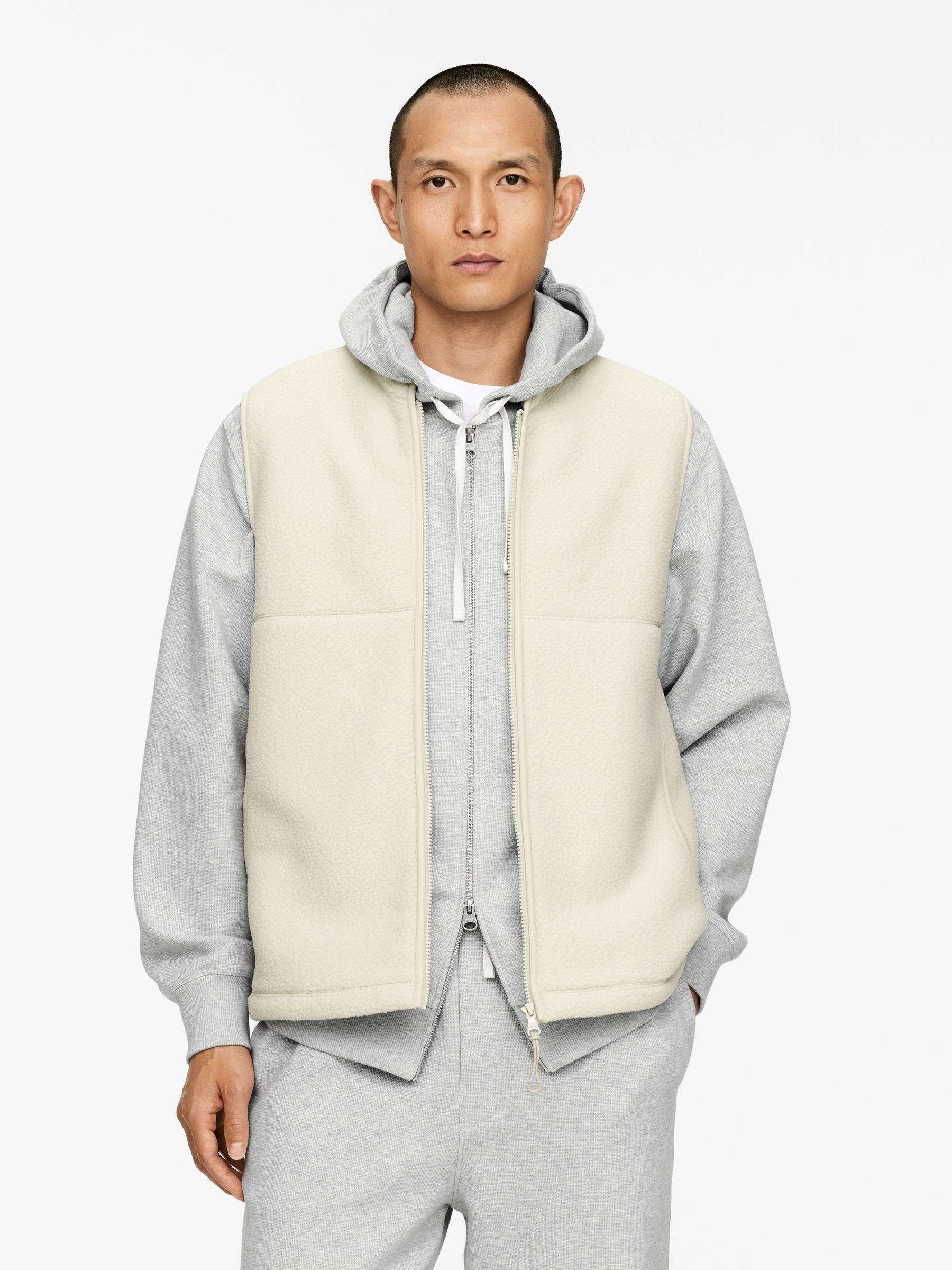 ACTIVE Fleeceväst - Beige - Regular fit - Men - StillMedia/Lookbook - 13