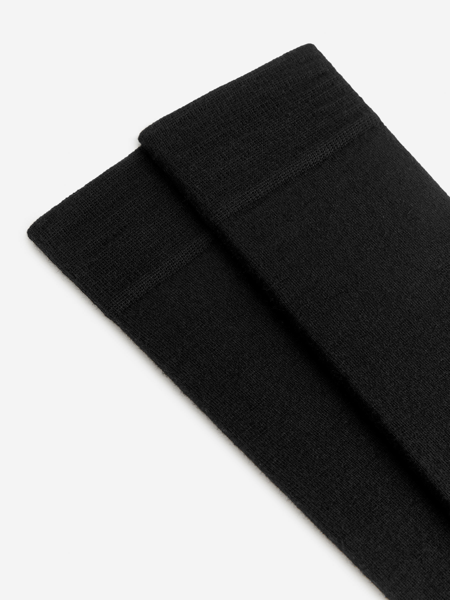 Knee-High Wool Socks - Black - Women - StillMedia/DescriptiveDetail - 5