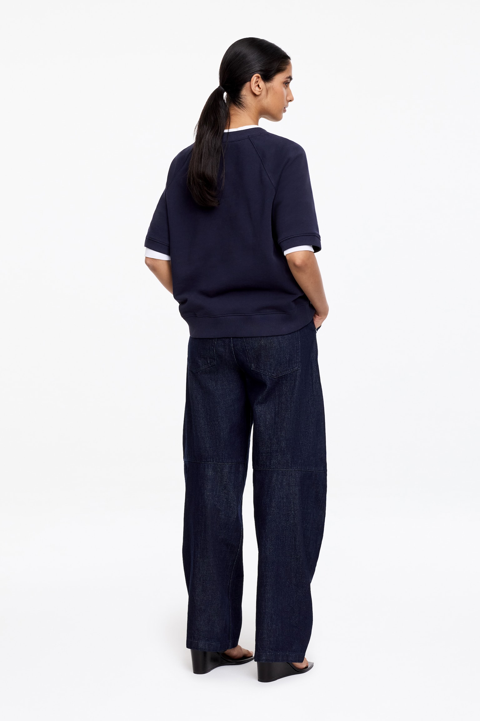 Sweatshirt - Mörkblå/Gråmelerad/Röd - 4