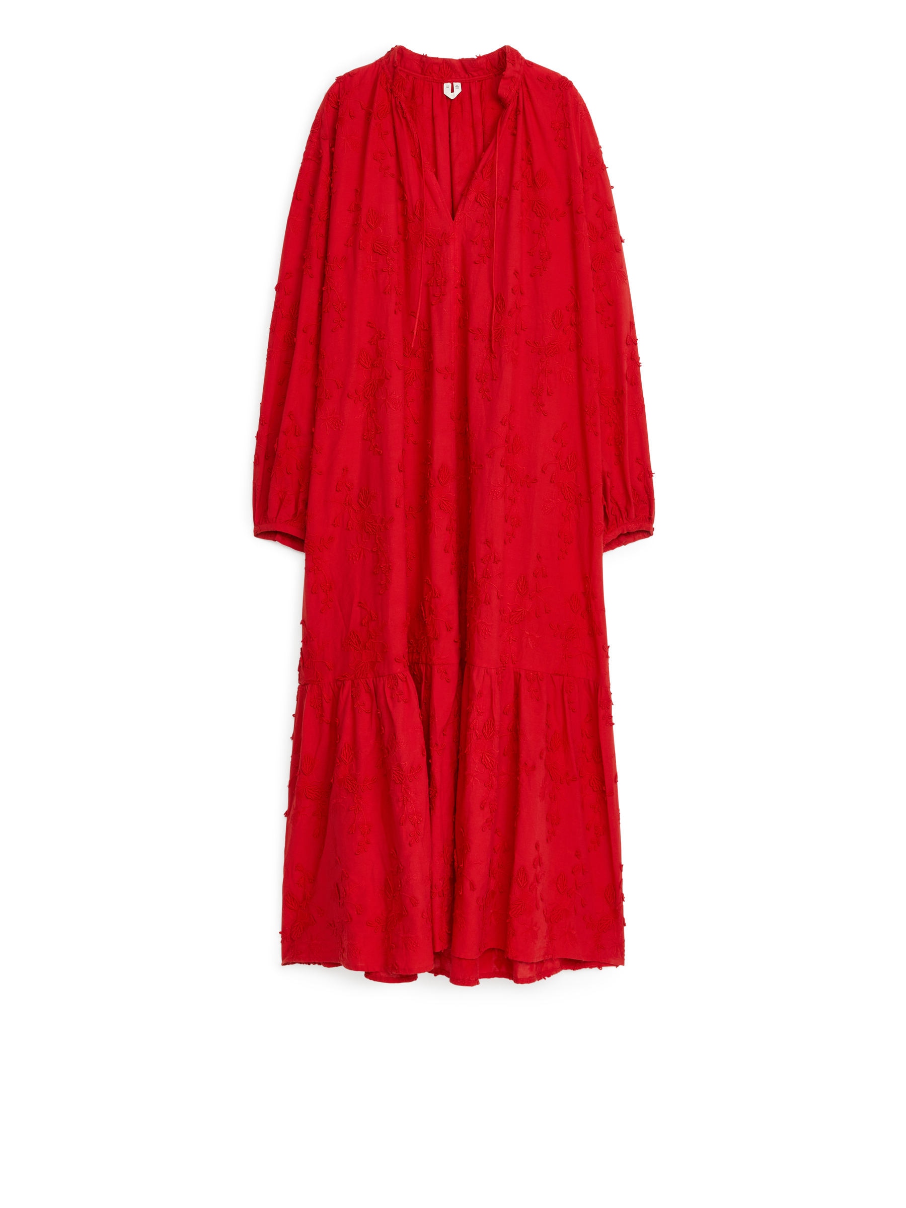 Besticktes Maxikleid - Rot - Loose Fit - Damen - StillMedia/DescriptiveStillLife - 1