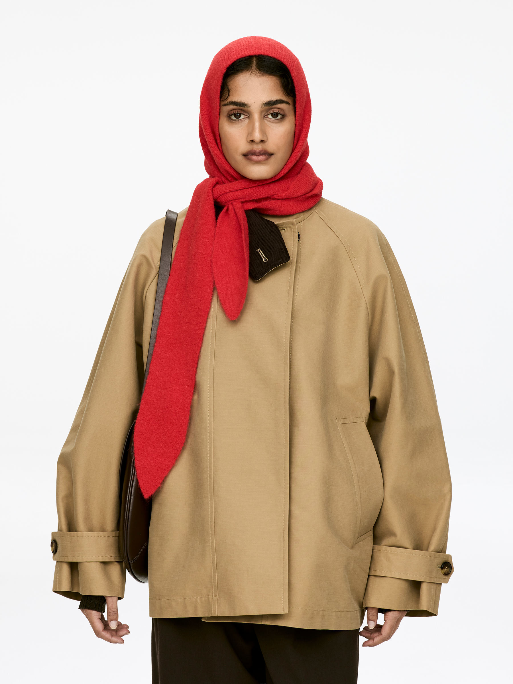 Cagoule en mélange de laine et d'alpaga - Rouge - Femme - StillMedia/Lookbook - 4