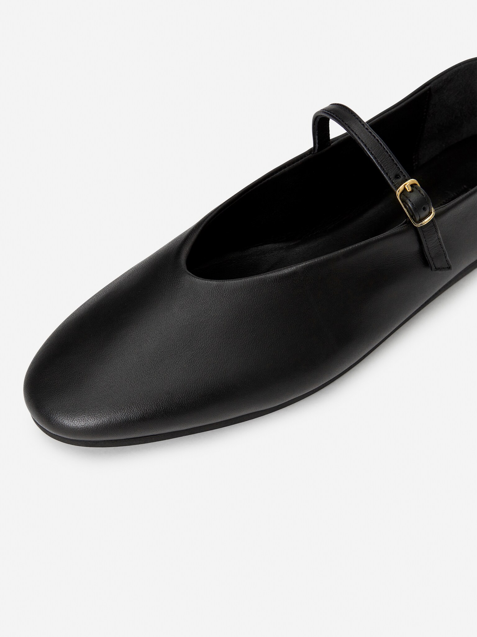 Chaussures babies plates en cuir - Noir - 5