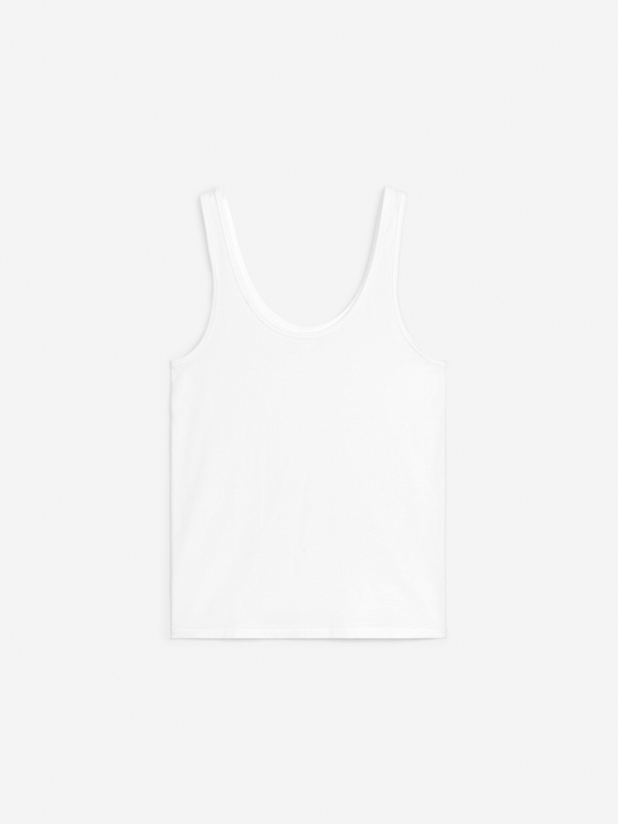 Ver imagen más grande: Top de tirantes de tipo deportivo de algodón - Blanco - MUJER | H&M ES 1