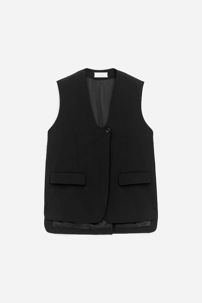 Elegante Weste - Schwarz - 1