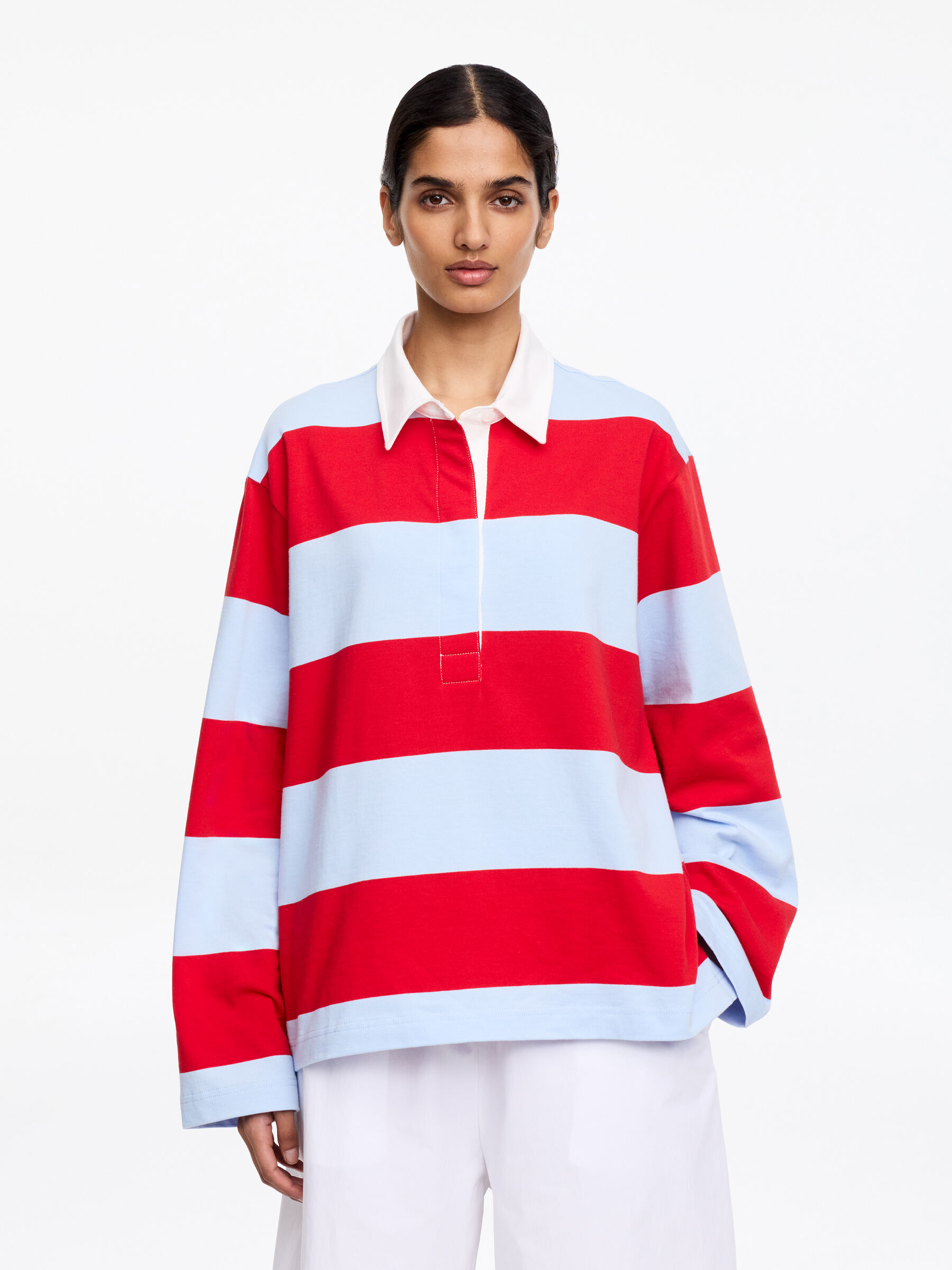 Bawełniana koszulka polo-#BE0921-18644