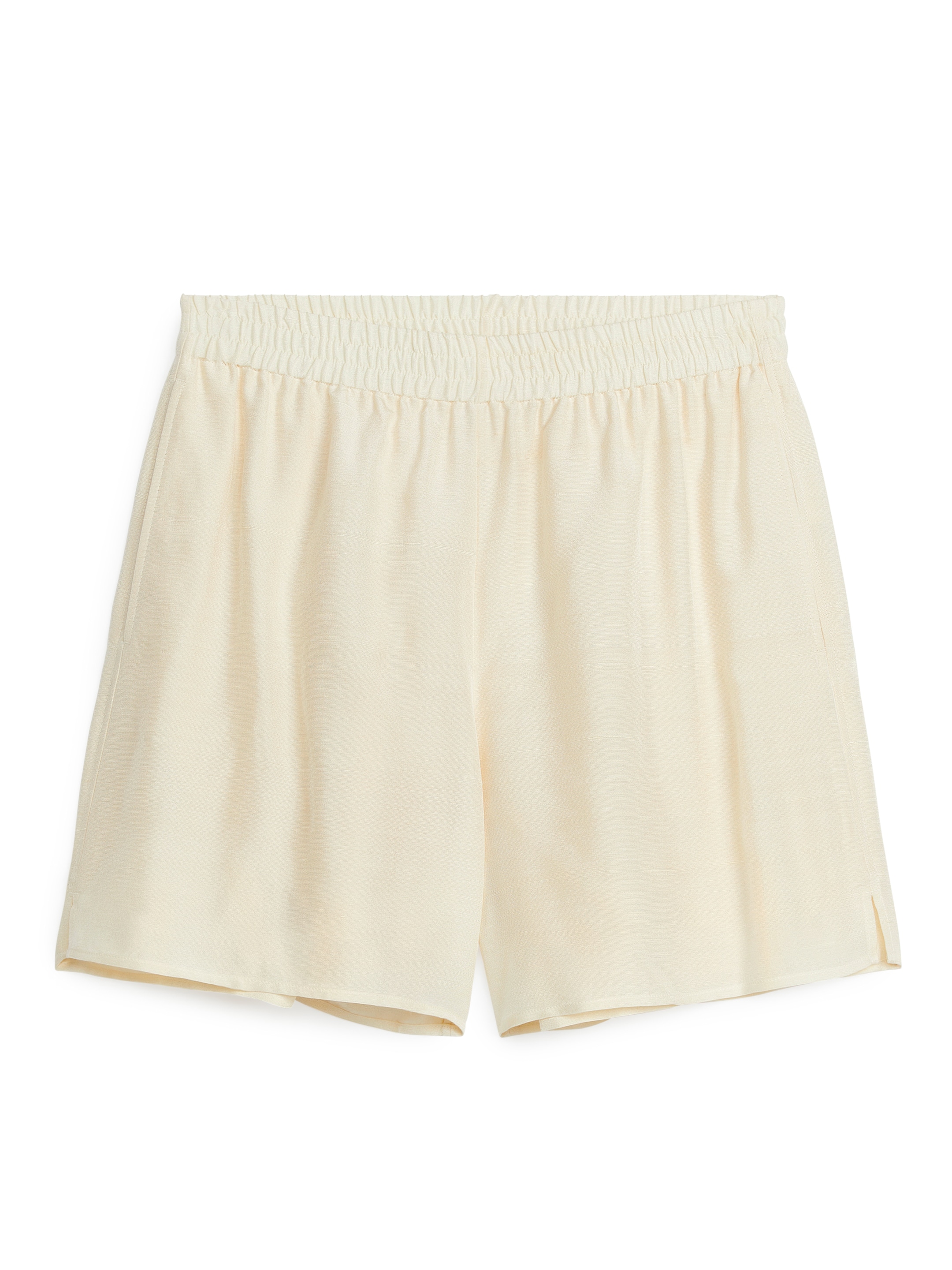 Seidenshorts - Cremeweiß - Loose Fit - Damen - StillMedia/DescriptiveStillLife - 1