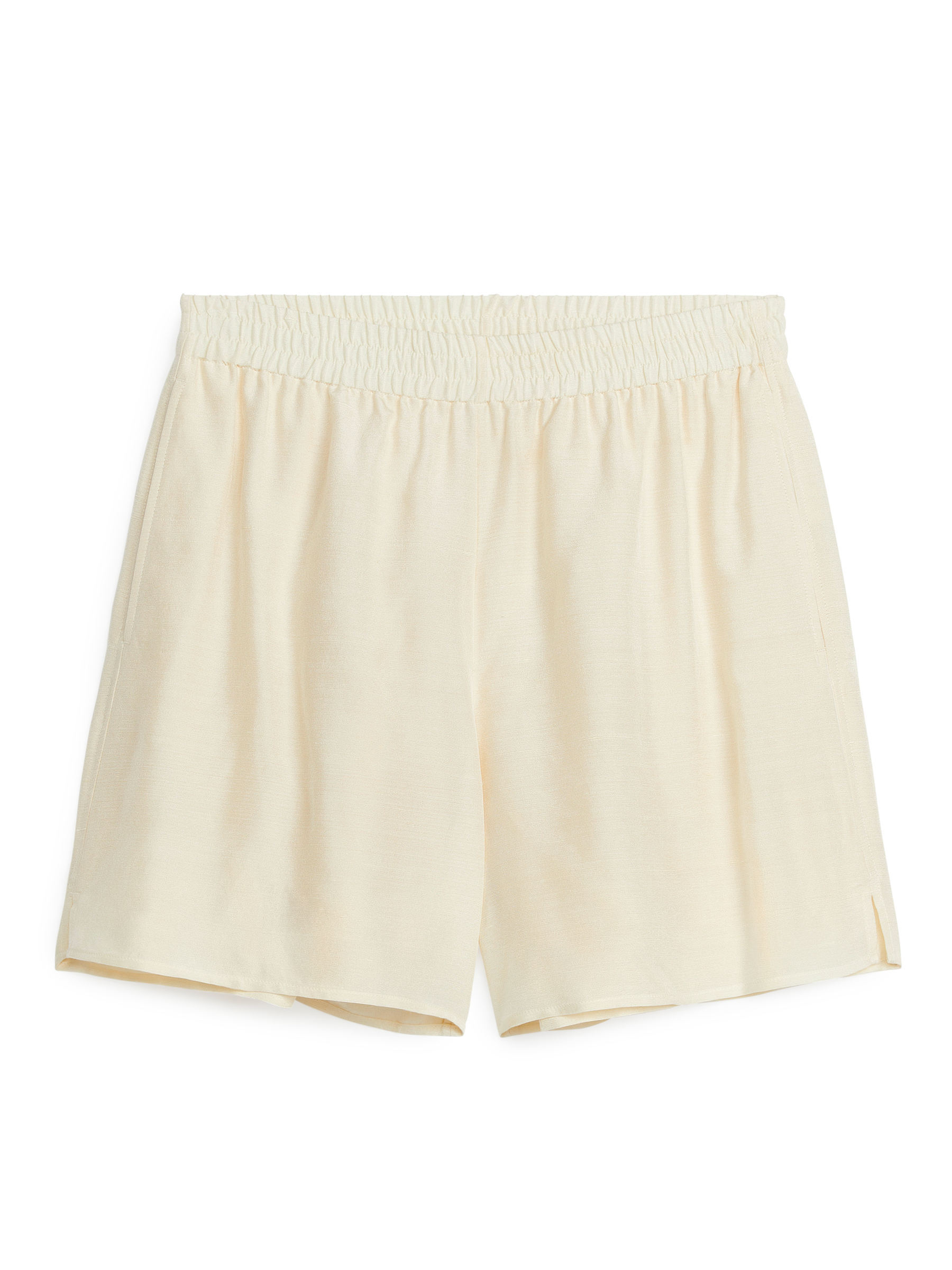 Seidenshorts - Cremeweiß - Loose Fit - Damen - StillMedia/DescriptiveStillLife - 1