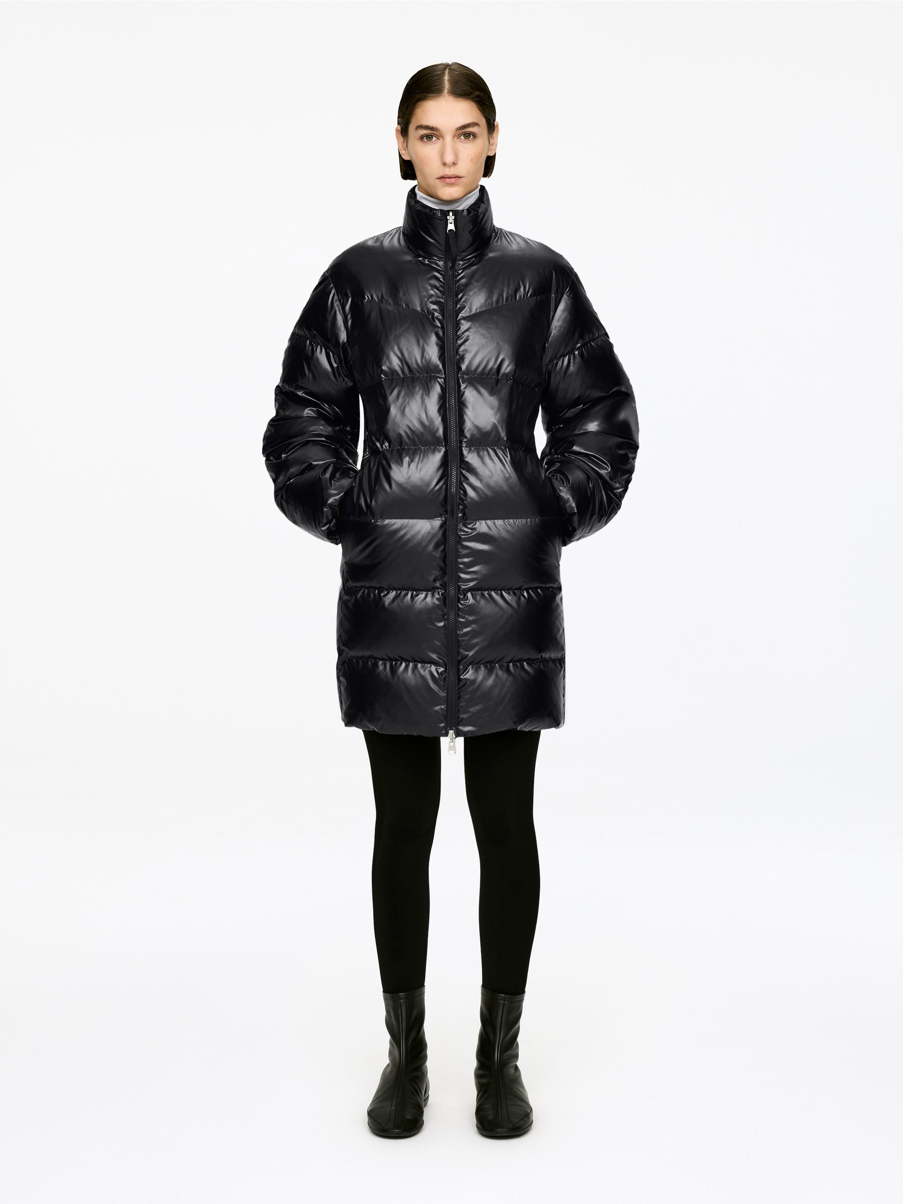 Upcycled Down Long Coat-#272627-16912