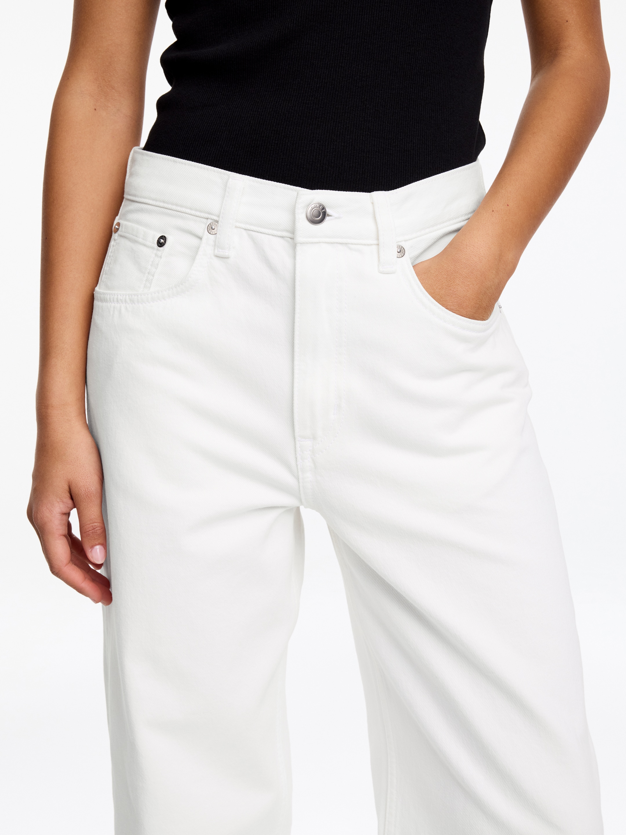 CORAL Wide Jeans - Weiß - Relaxed Fit - Damen - StillMedia/Lookbook - 3