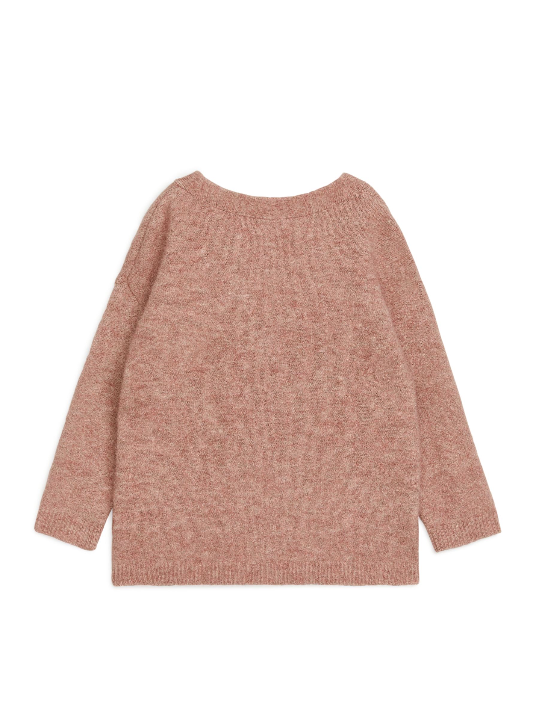 Strickjacke aus Alpakamix - Pink meliert - Regular Fit - Kinder - StillMedia/DescriptiveStillLife - 1