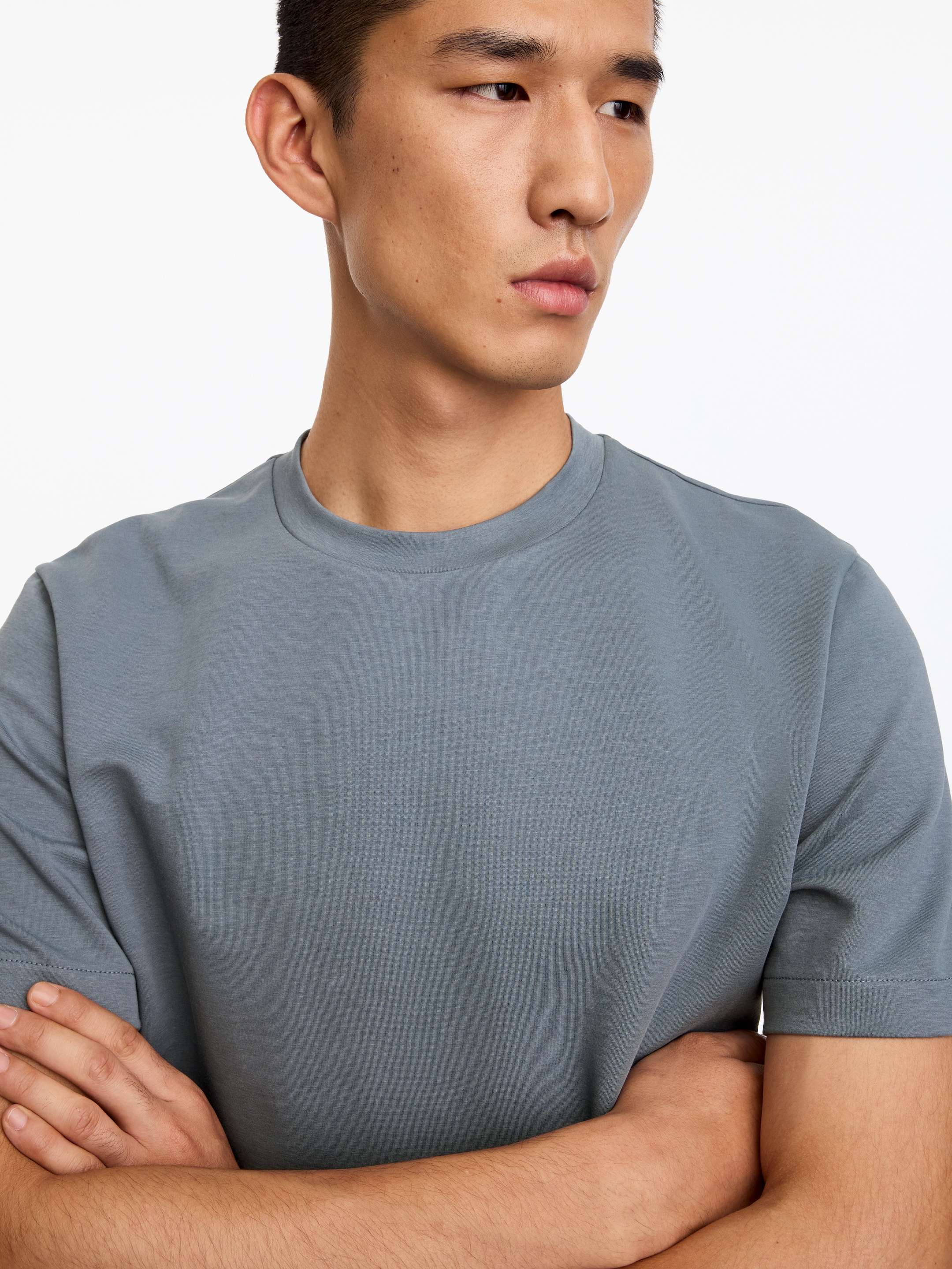 Camiseta de interlock - Azul - Corte estándar - men - StillMedia/Lookbook - 2