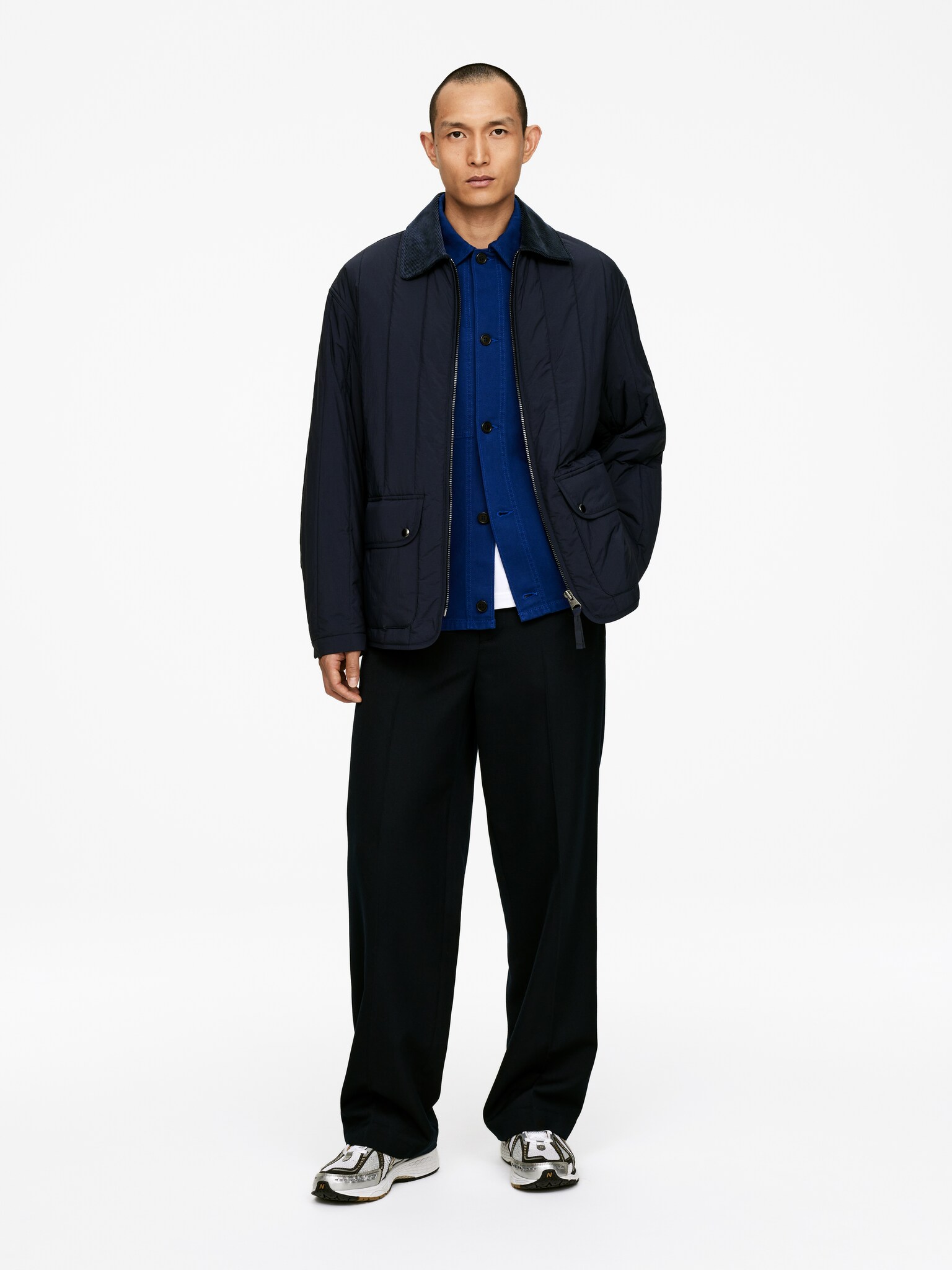 Quilted Jacket - Dark Blue