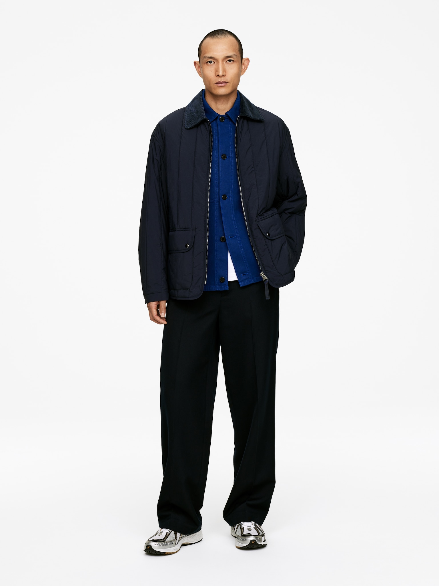 Quilted Jacket - Dark Blue