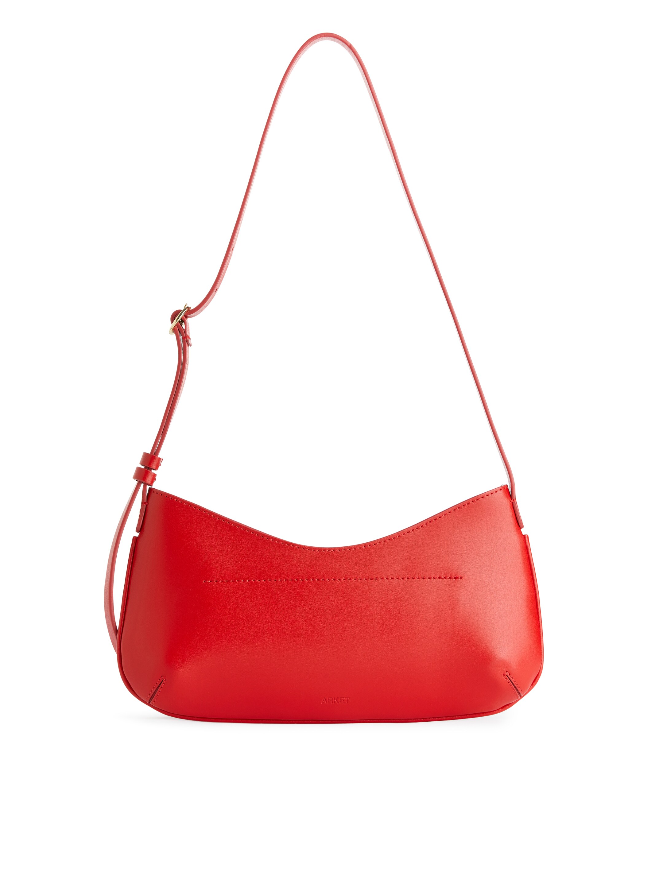 View larger image: Leather Shoulder Bag - Red - Ladies | H&M GB 1