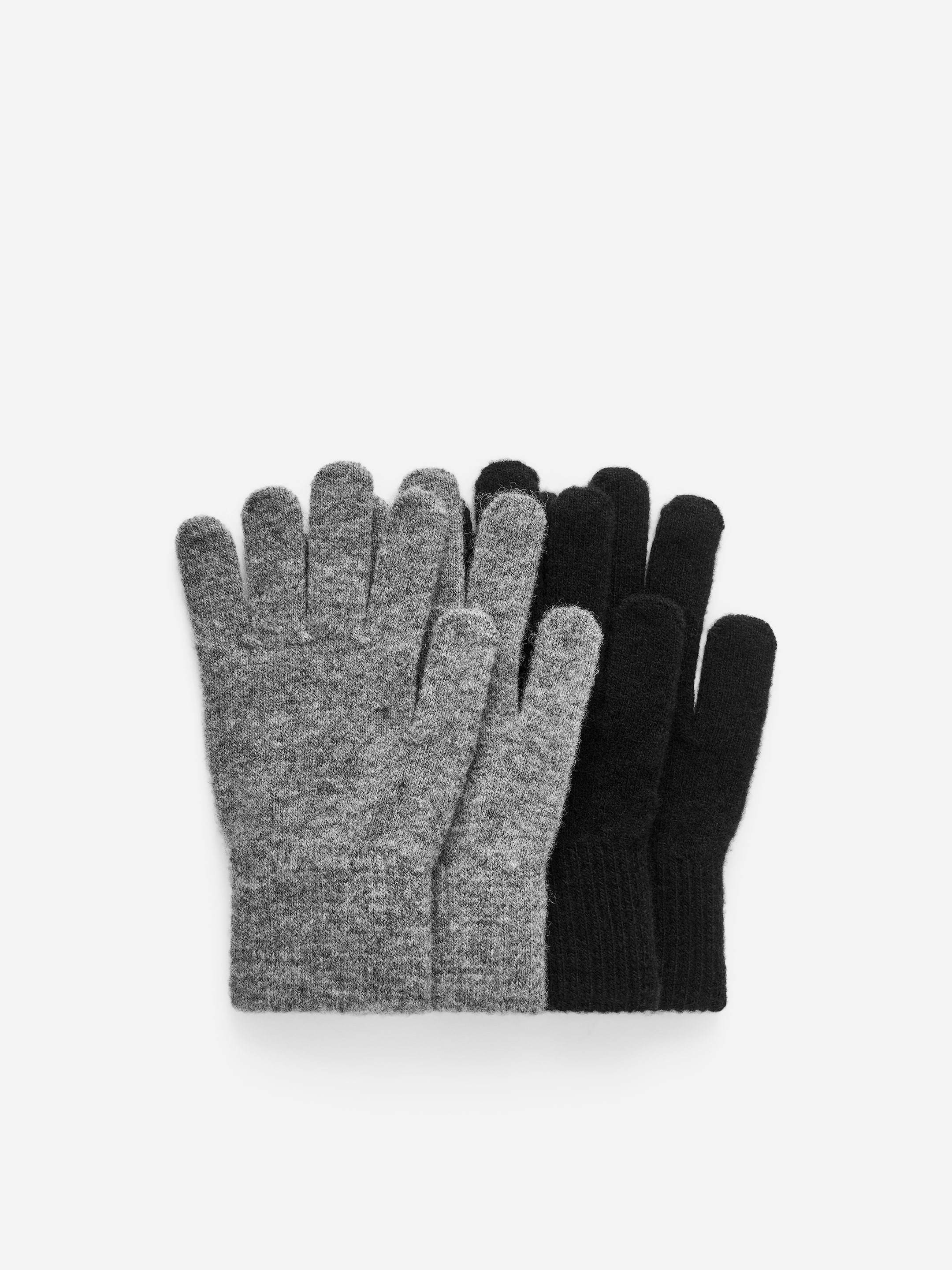 Visa större bild: Ullvantar, 2-pack - Svart/grå - BARN | H&M FI 1