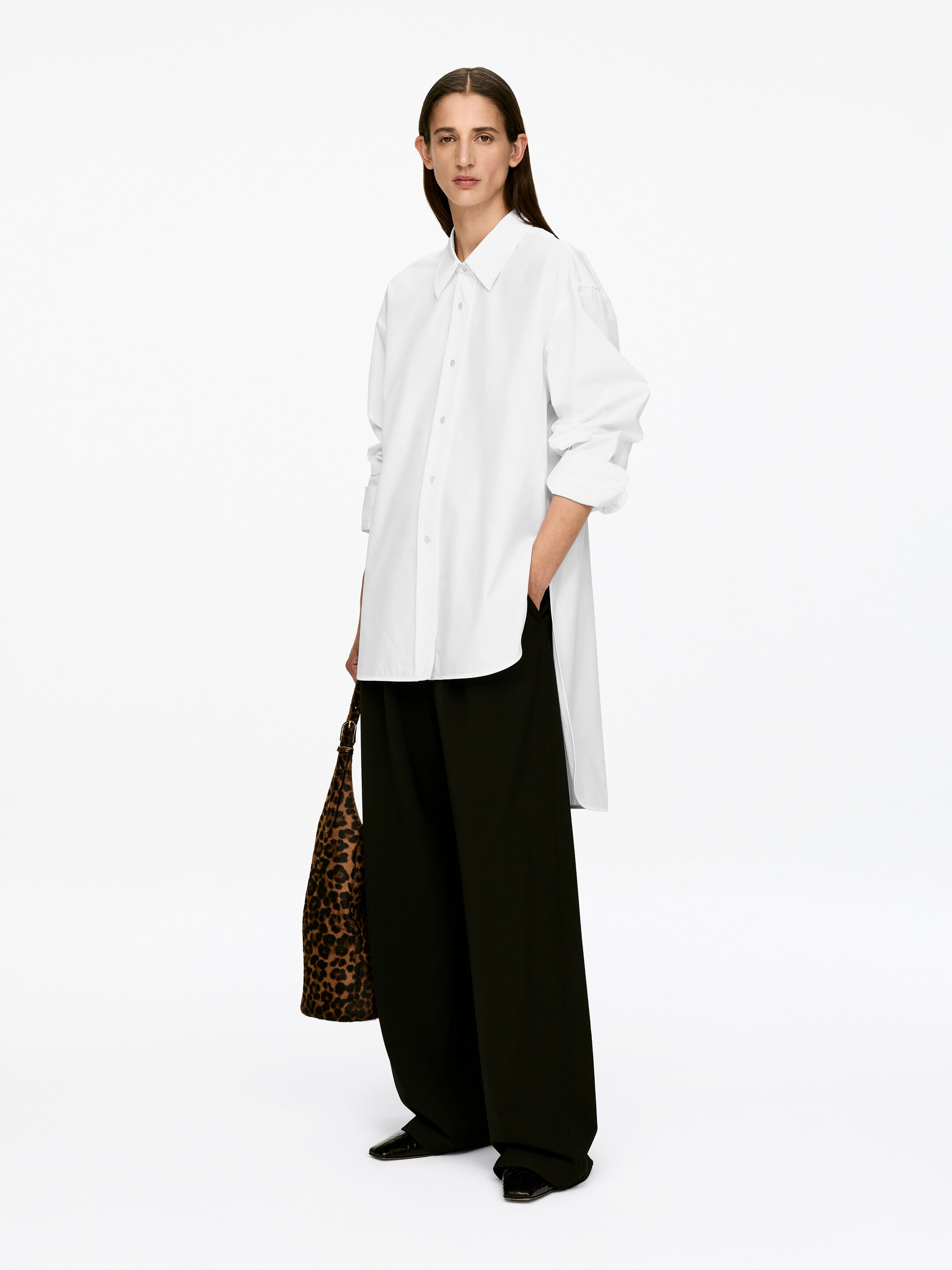 Agrandir l'image: Chemise allongée - Blanc - FEMME | H&M CH 3