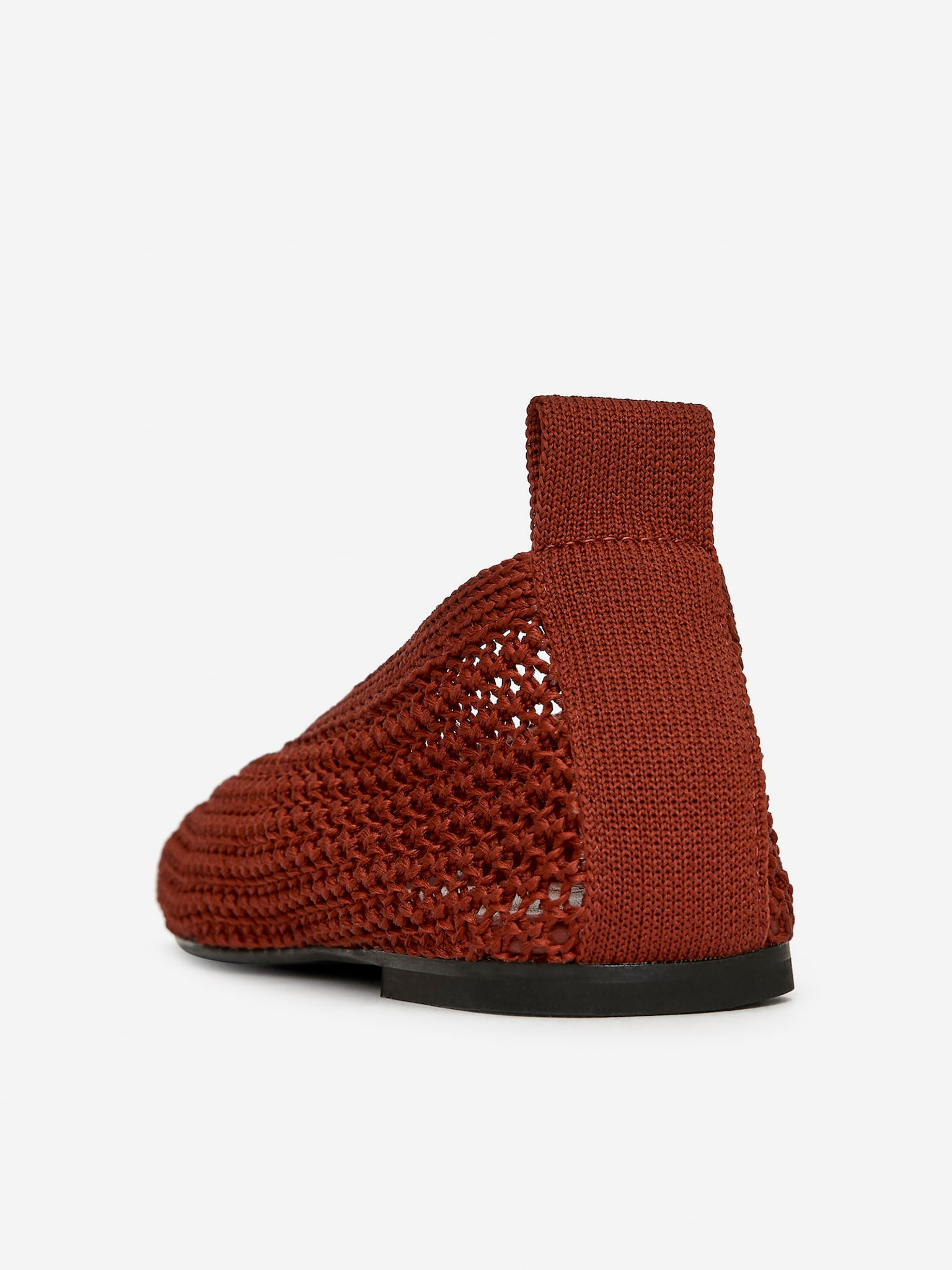 Knitted Ballerina - Rust/Black/Off White - 3