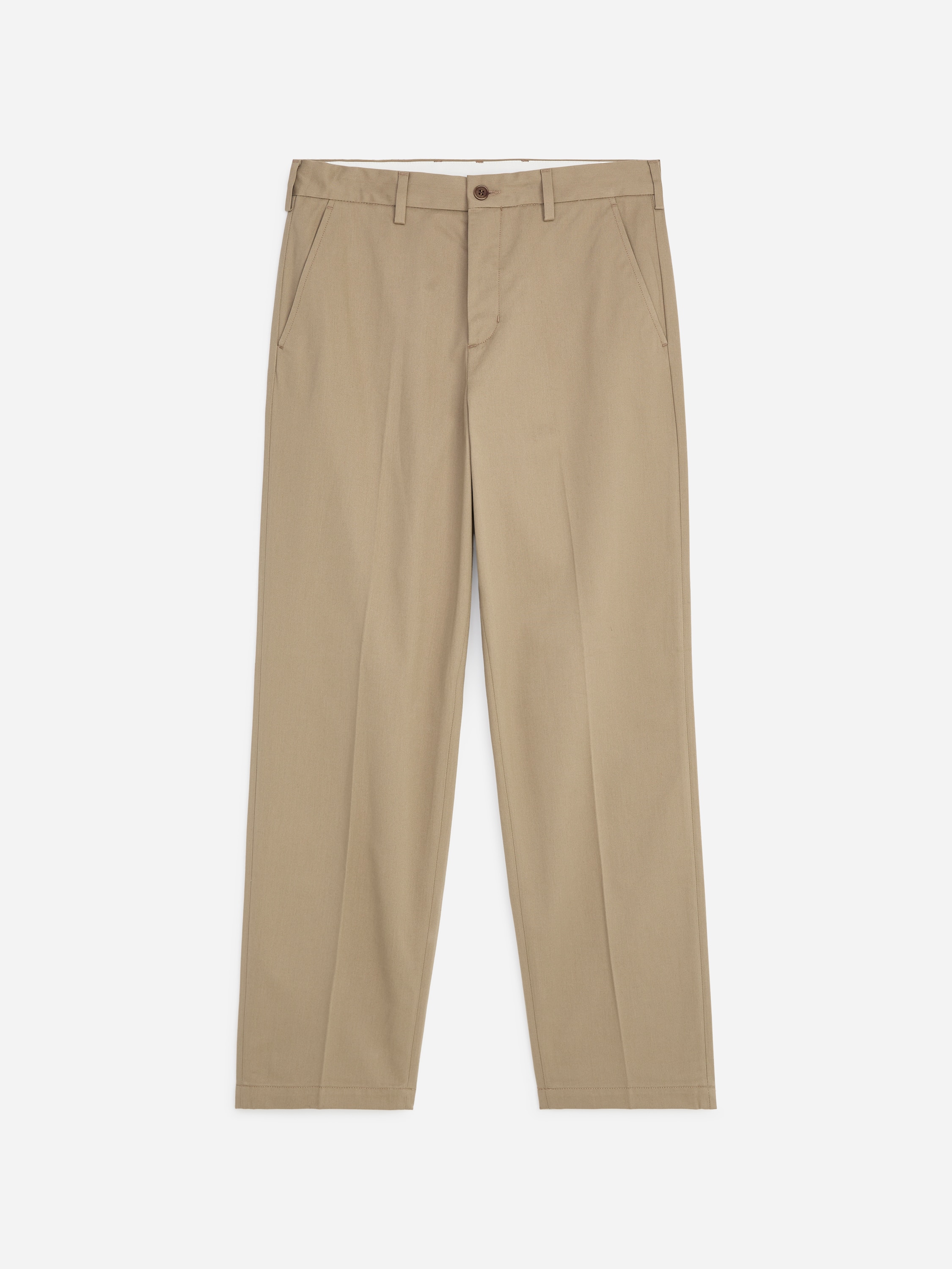 Ruimvallende chino - Beige/Zwart