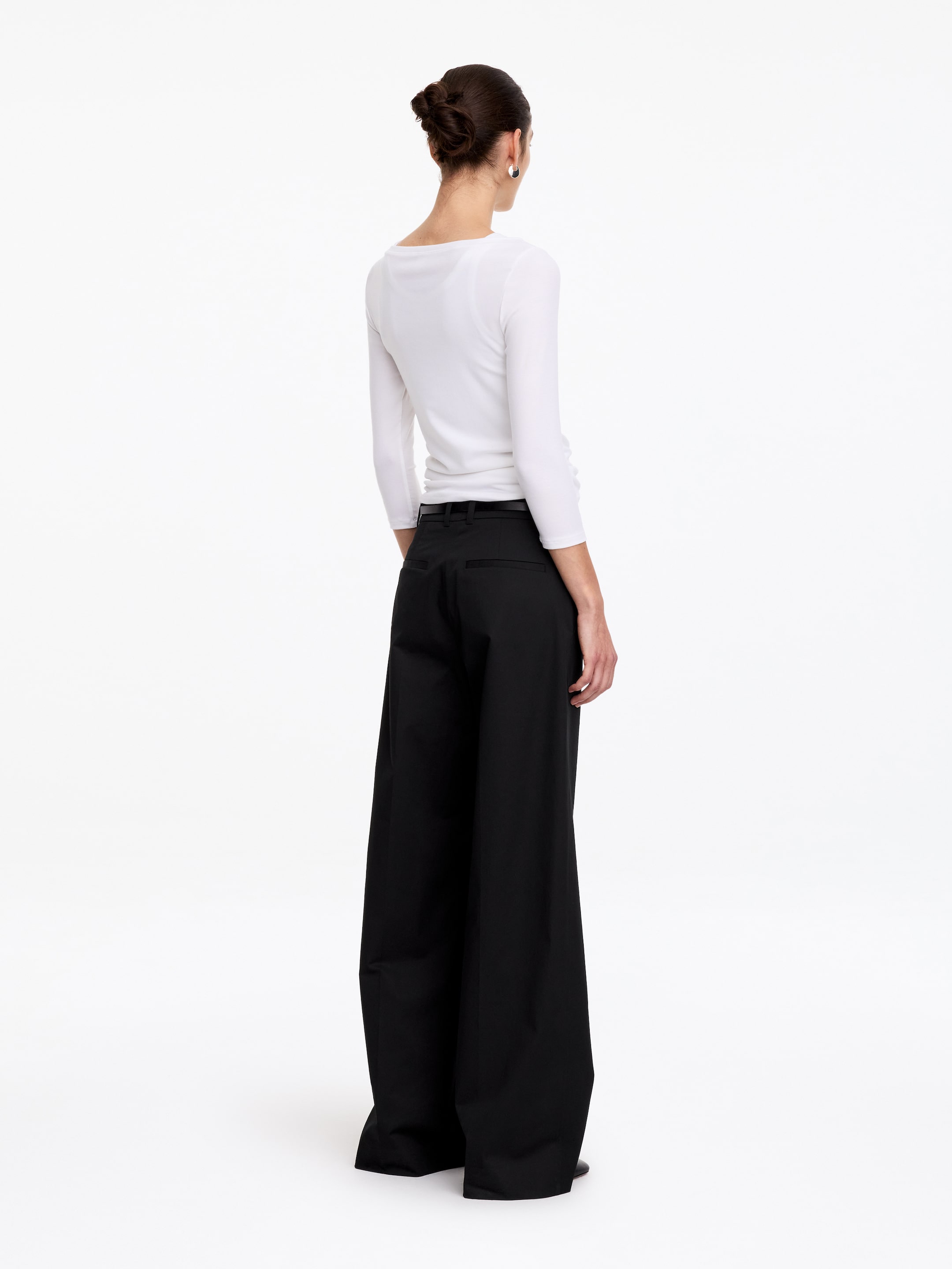 Pantalon chino taille haute - Noir - Regular fit - women - StillMedia/Lookbook - 6