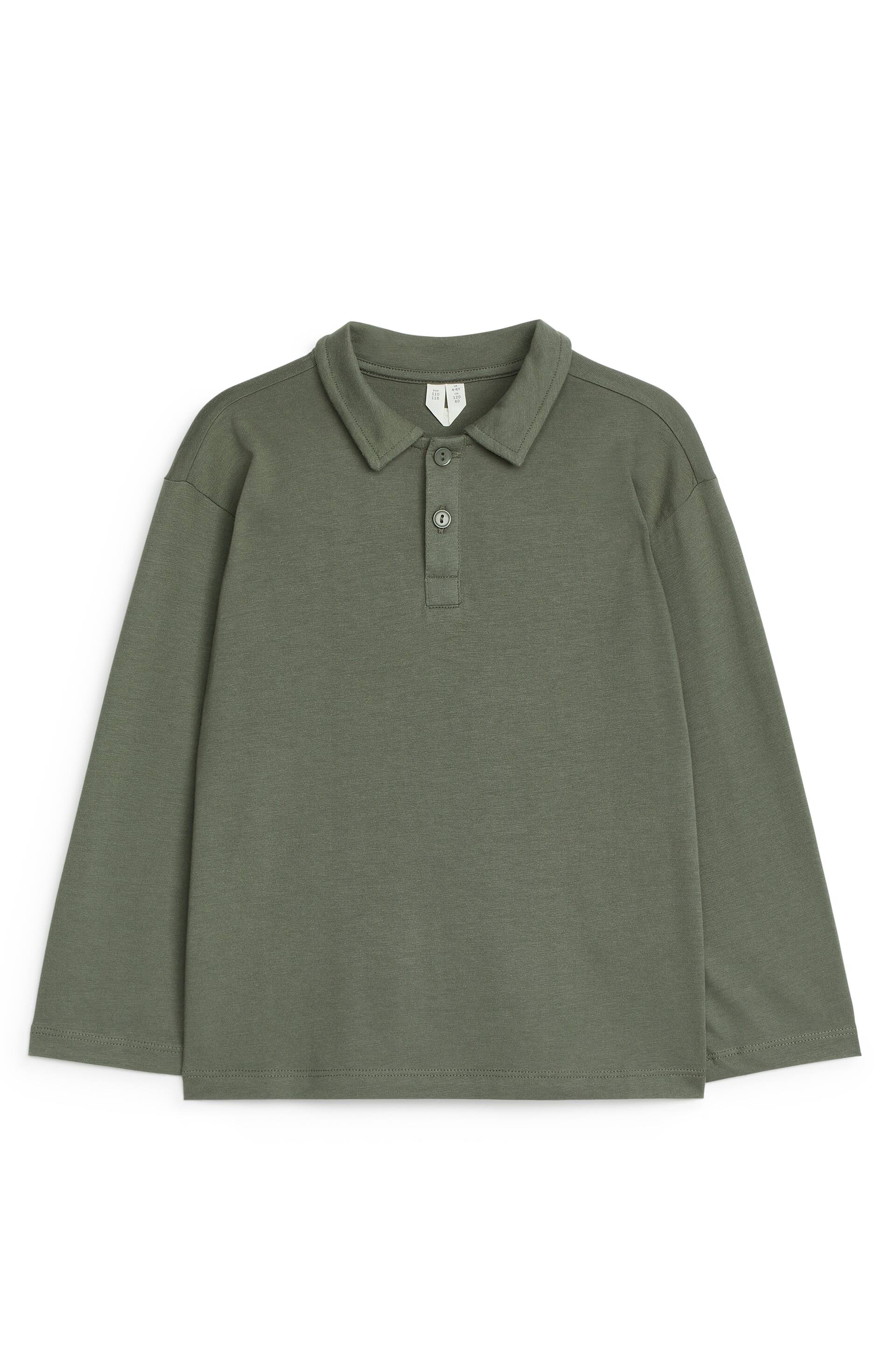 Größeres Bild ansehen: Langärmliges Poloshirt - Khaki - Kids | H&M DE 1