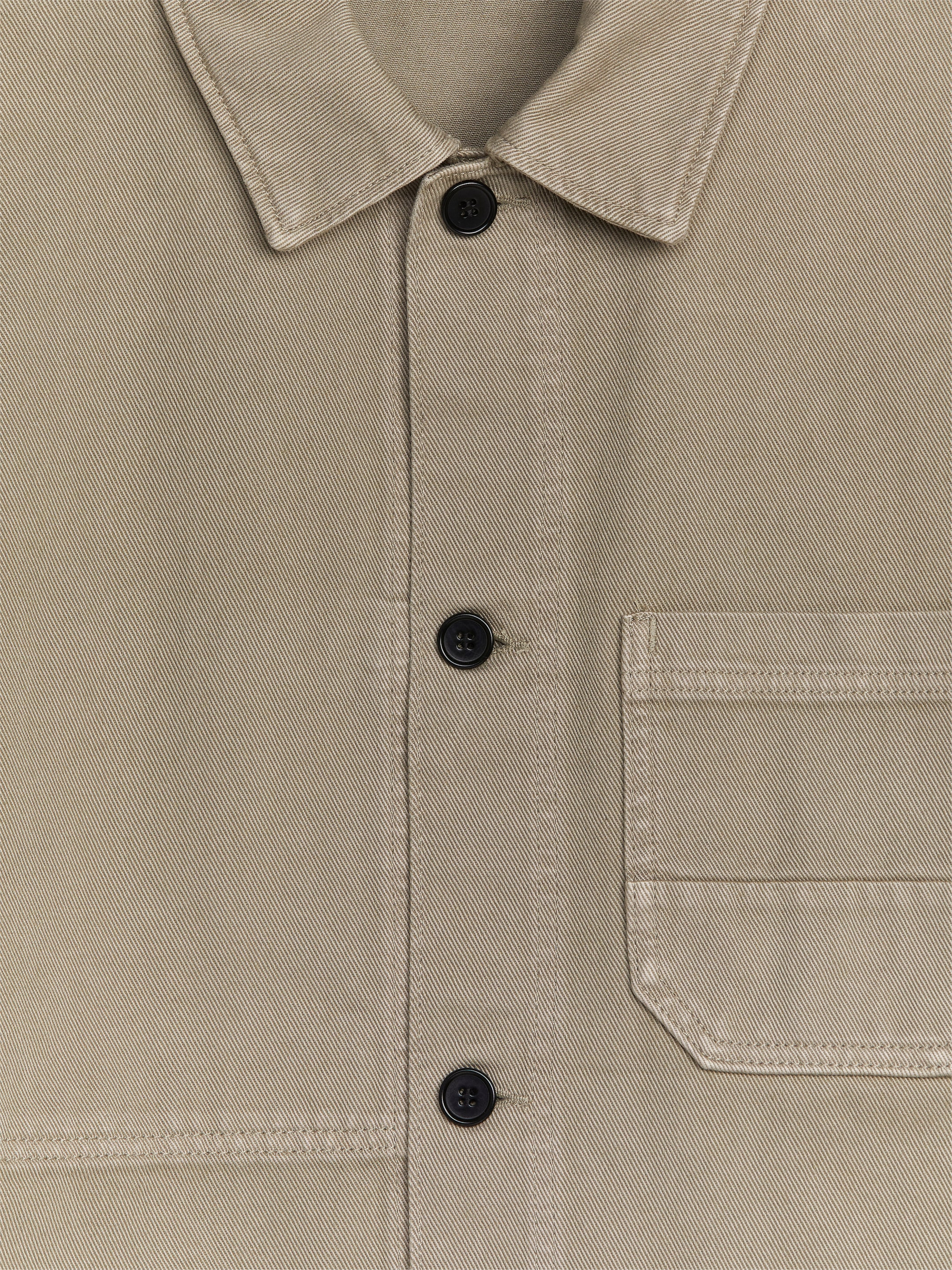 Overshirt i twill - Mullvadsgrå - Regular fit - Men - StillMedia/DescriptiveDetail - 2