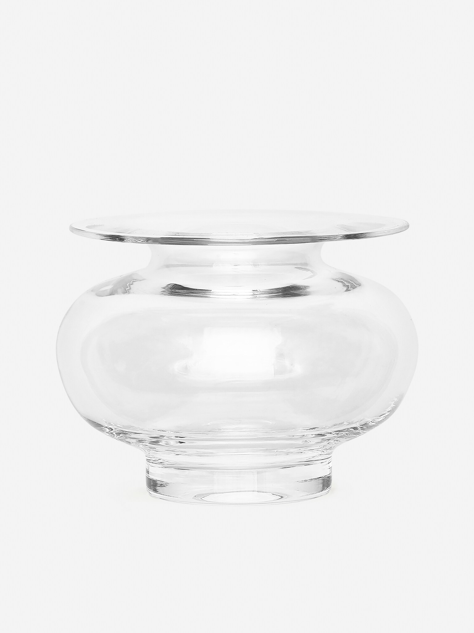 Glazen vaas, 17 cm - Helder glas