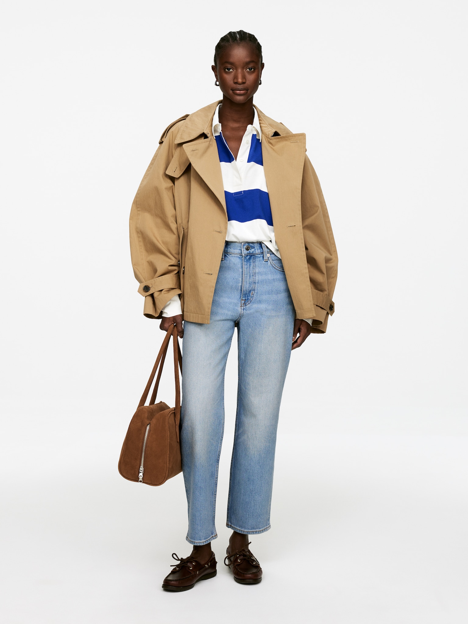 Jeans slim JADE CROPPED - Blu/Bianco/Blu scuro/Blu medio/Blu scuro/Blu scuro