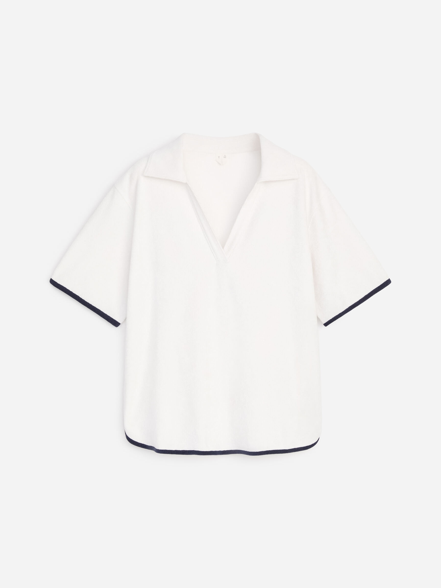 Towelling Top - White - Regular fit - Women - StillMedia/DescriptiveStillLife - 1