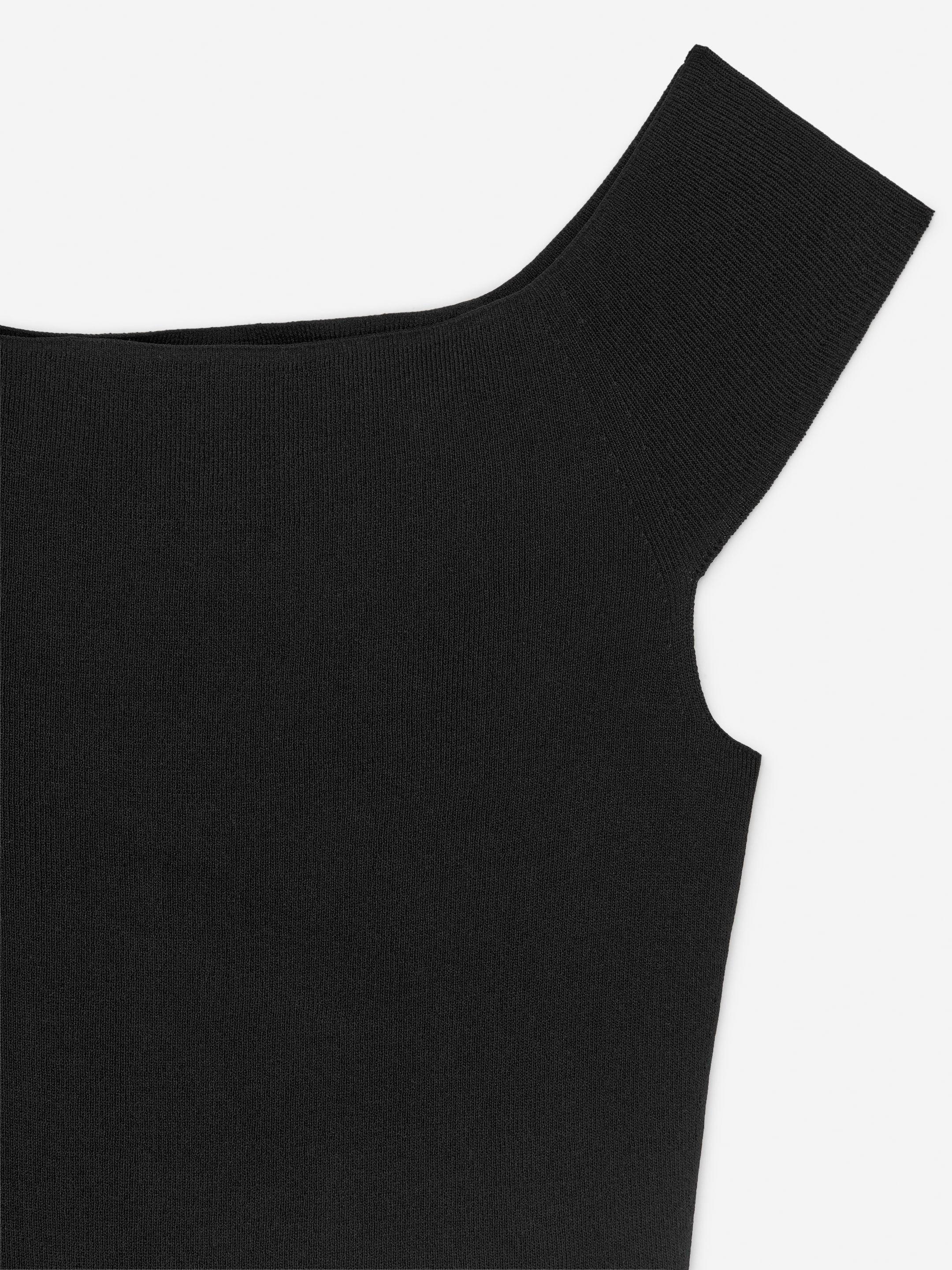 Näytä suurempi kuva: Olkapäät paljastava neulepaita - Musta - NAISET | H&M FI 2